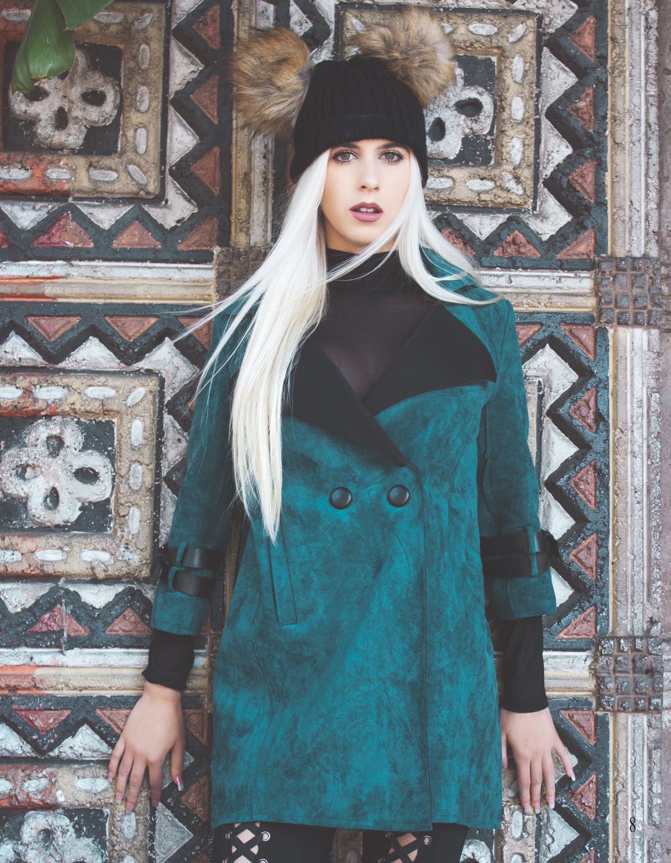 Suede Jacket- TEAL
