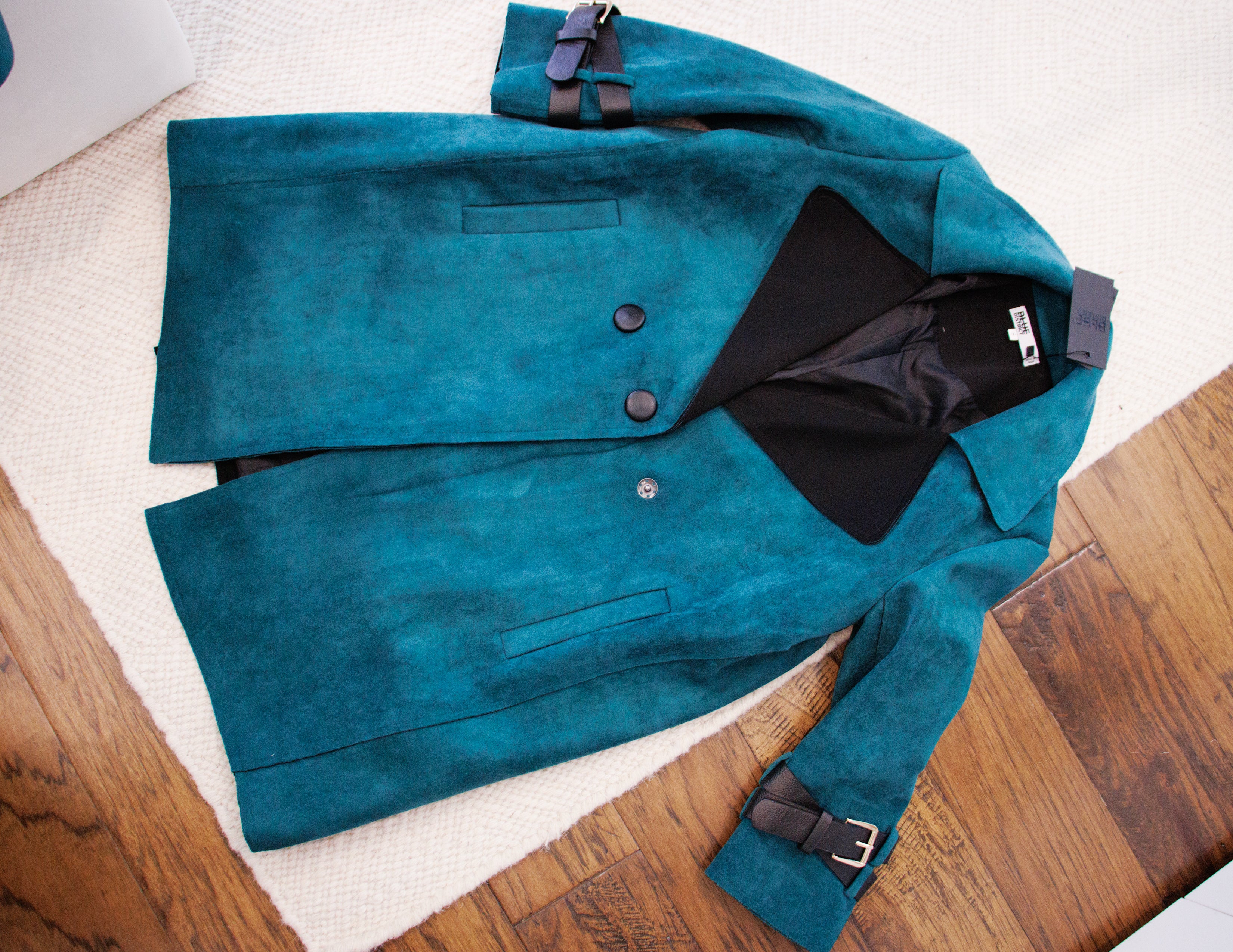 Suede Jacket- TEAL