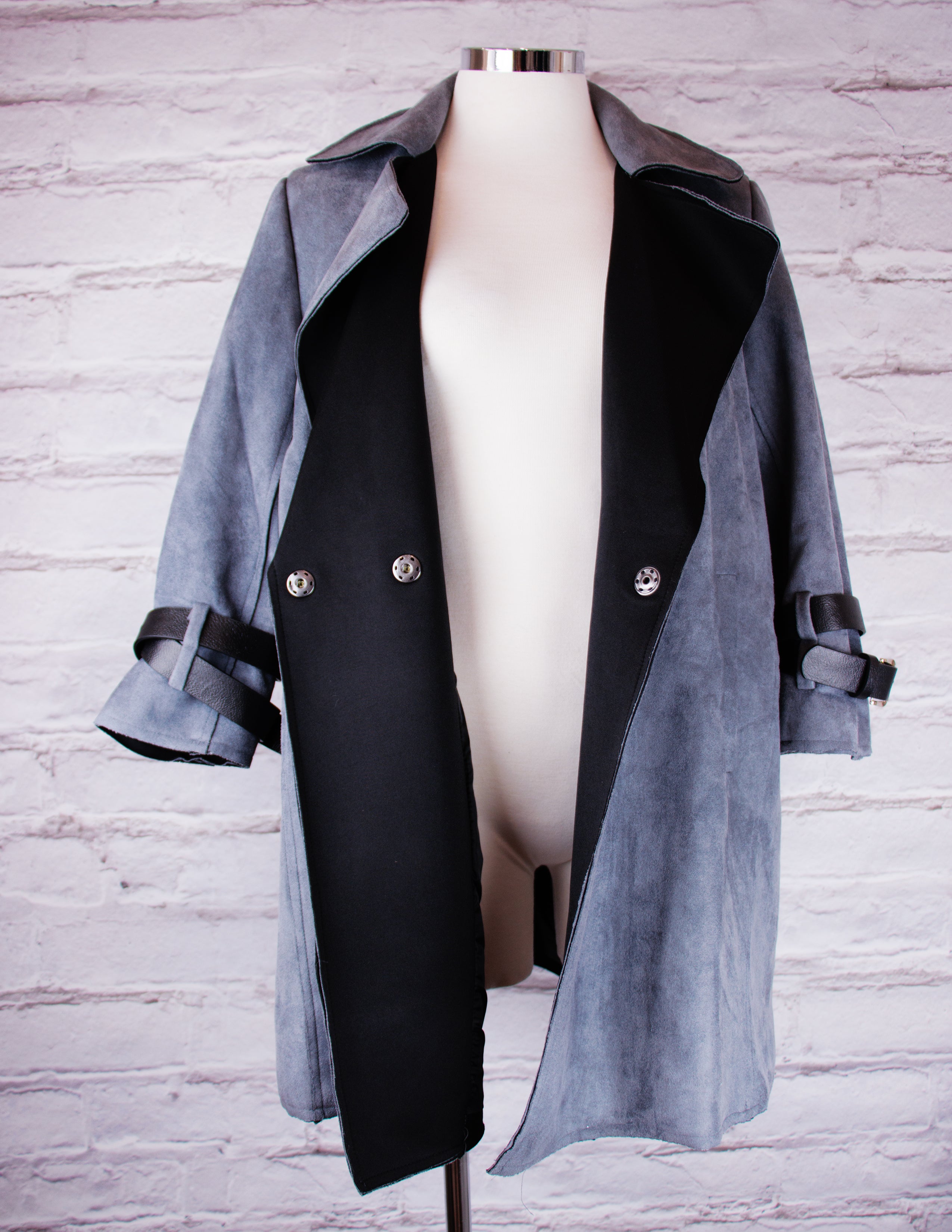 Suede Jacket- Smoke