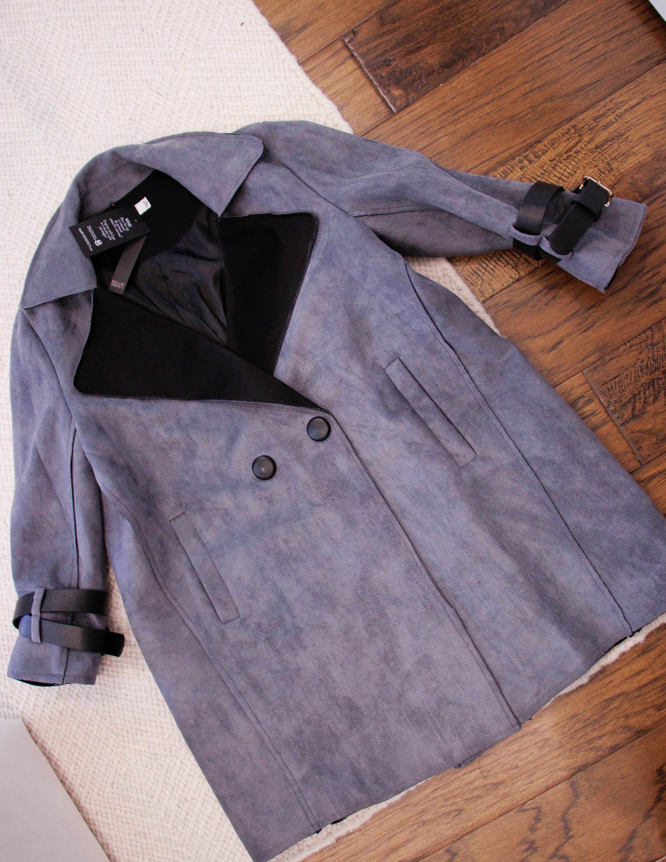 Suede Jacket- Smoke