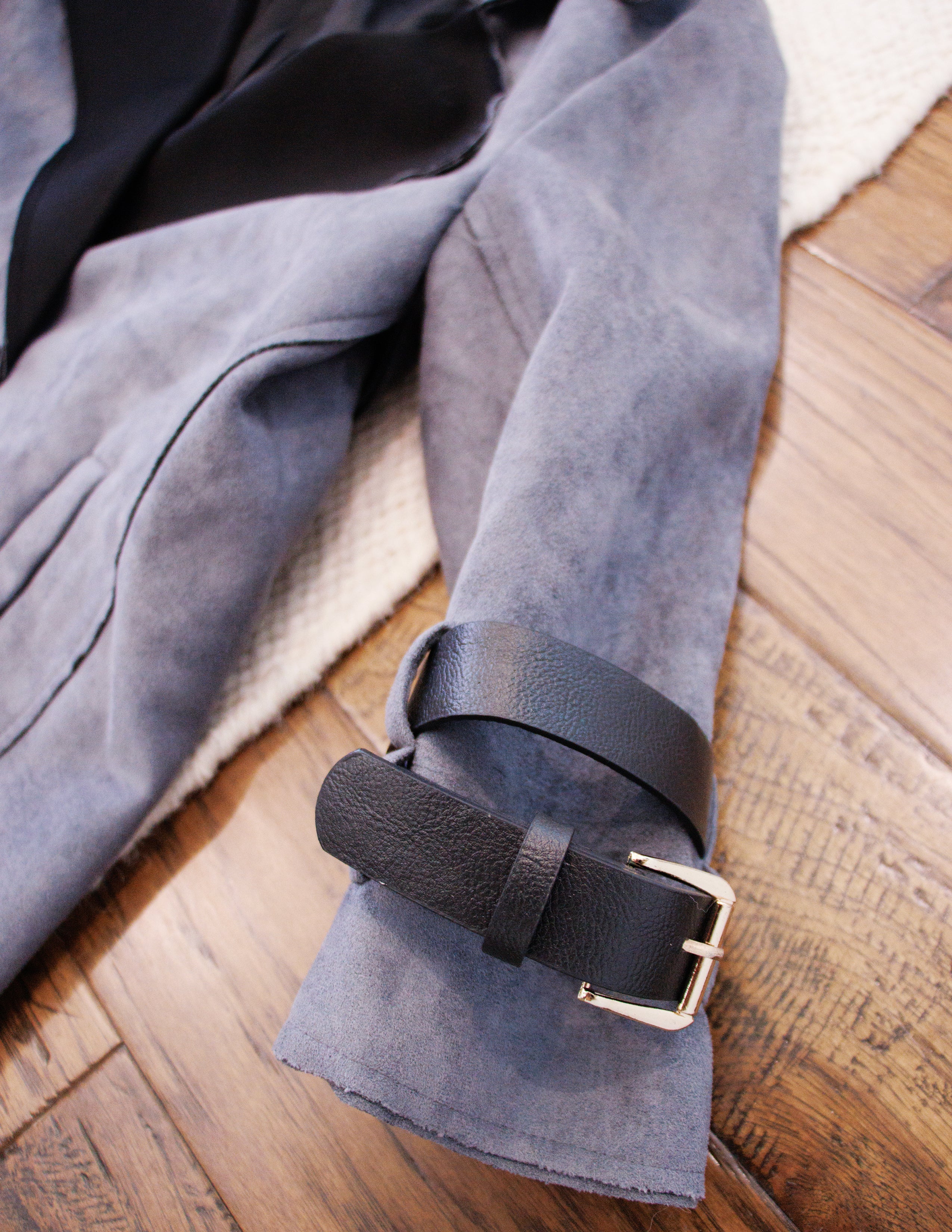 Suede Jacket- Smoke