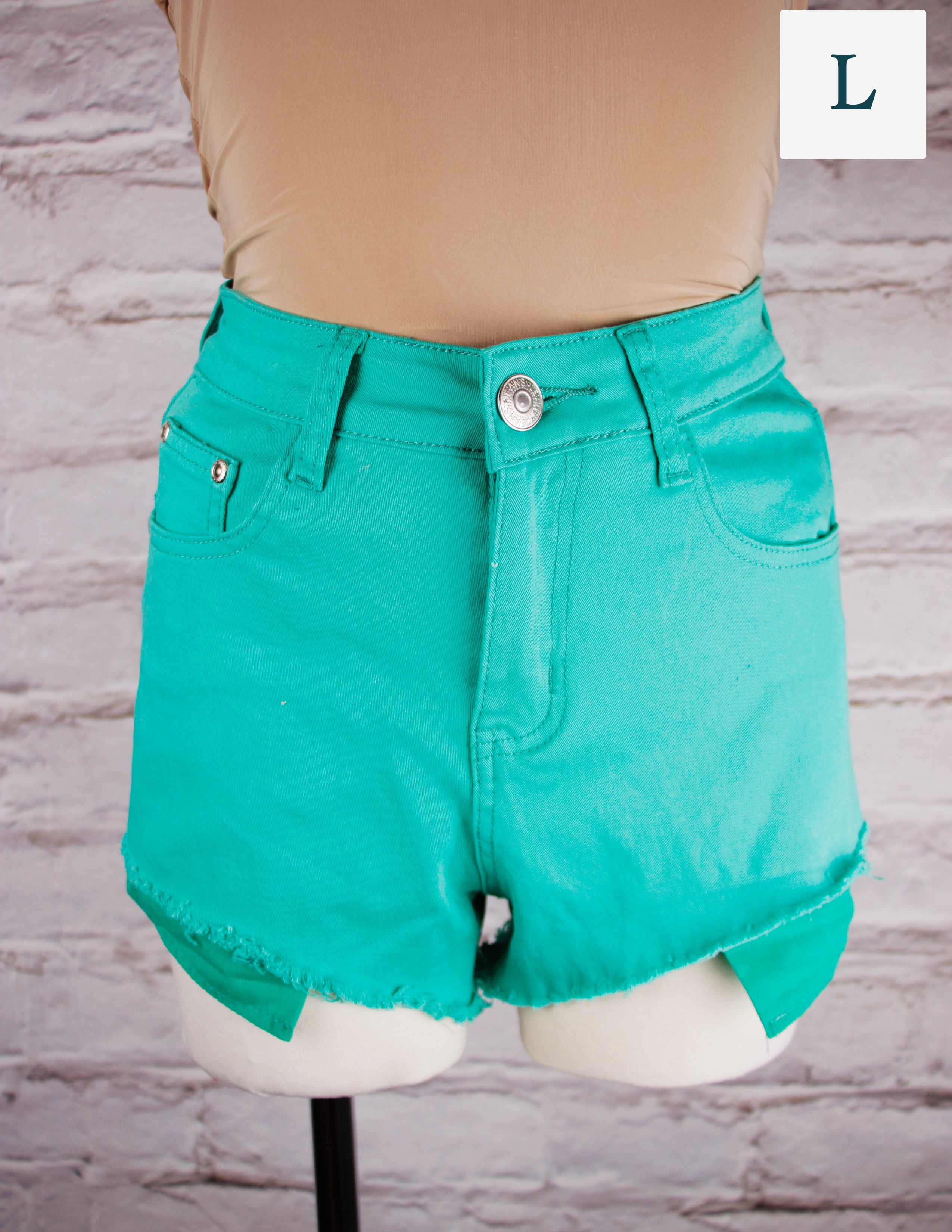 Green Mini Shorts