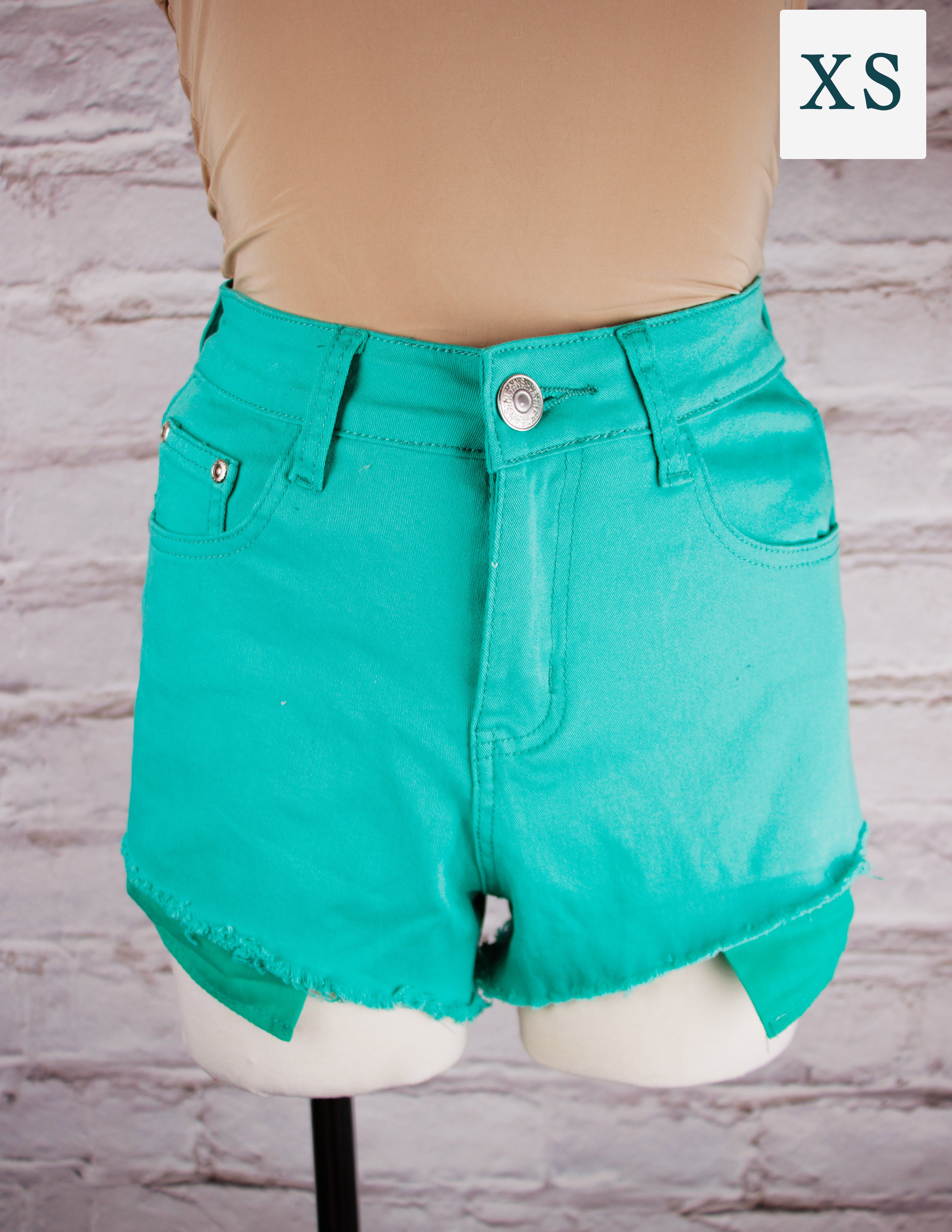 Green Mini Shorts