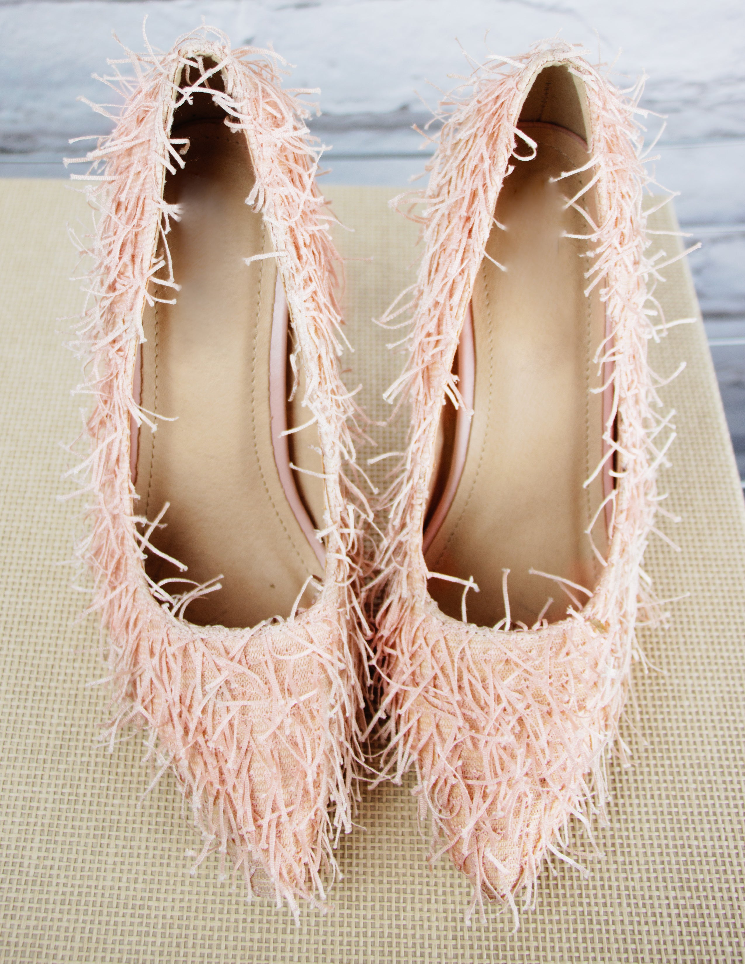 Pink Fringe Pumps