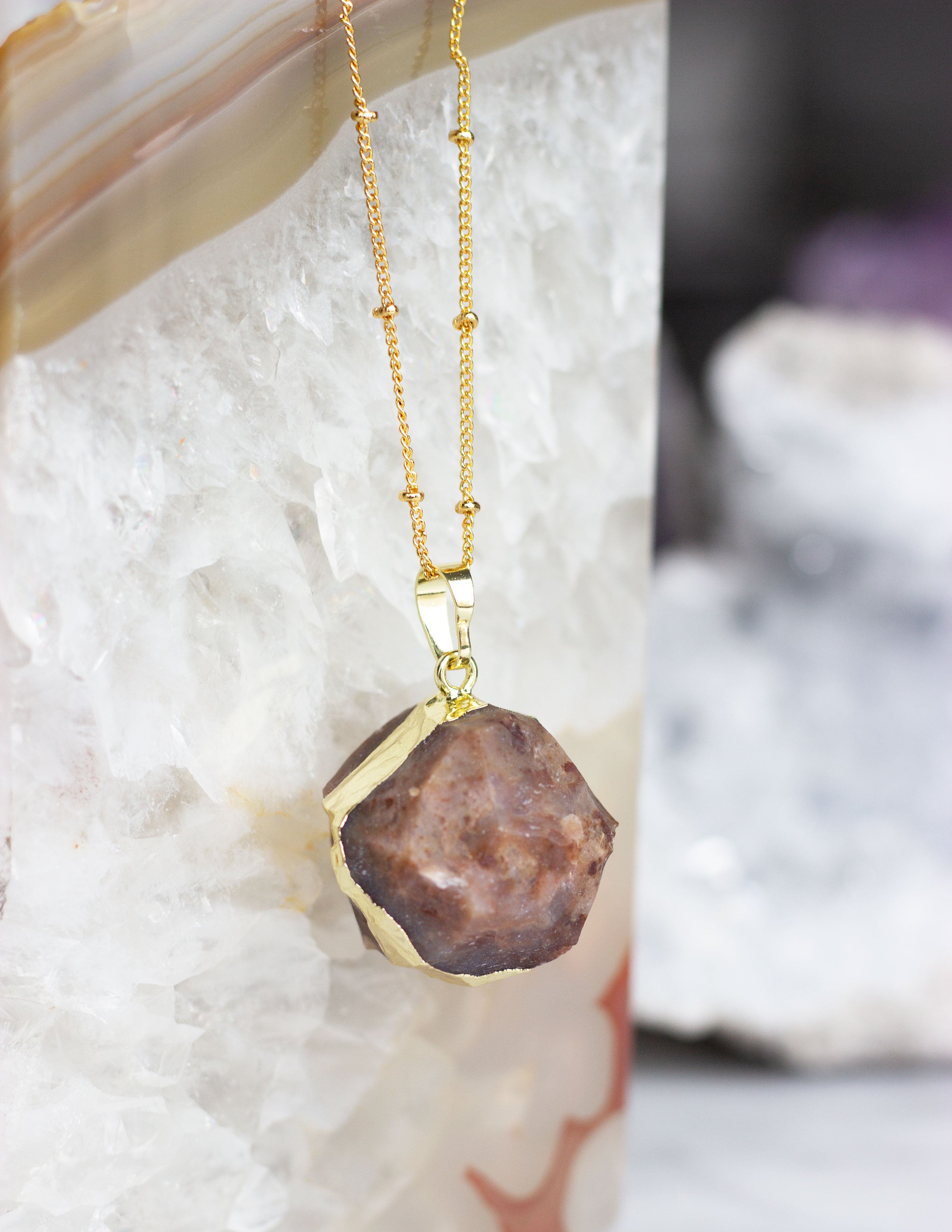 ROUND JASPER PENDANT- 0314 - Blue District