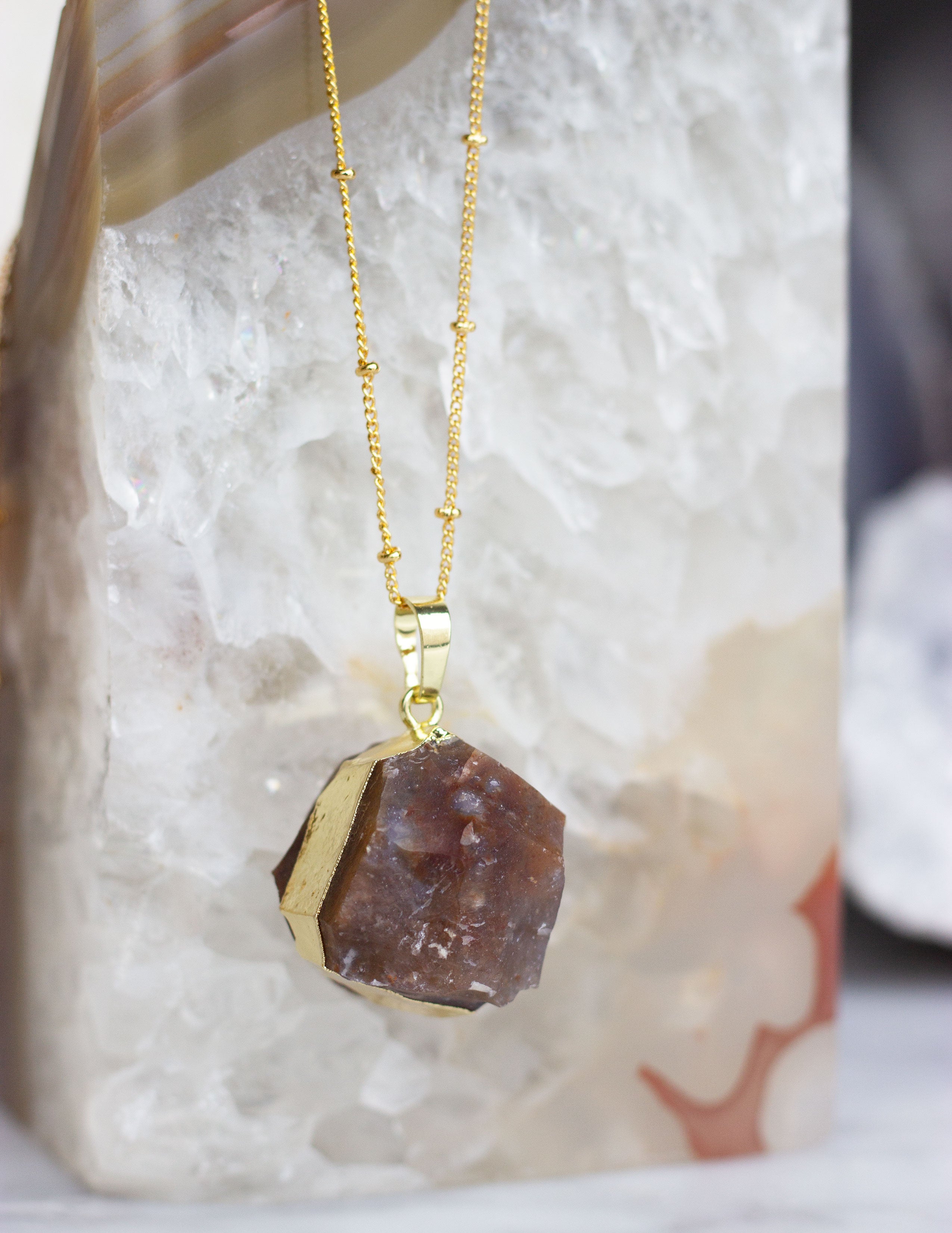 ROUND JASPER PENDANT- 0314 - Blue District
