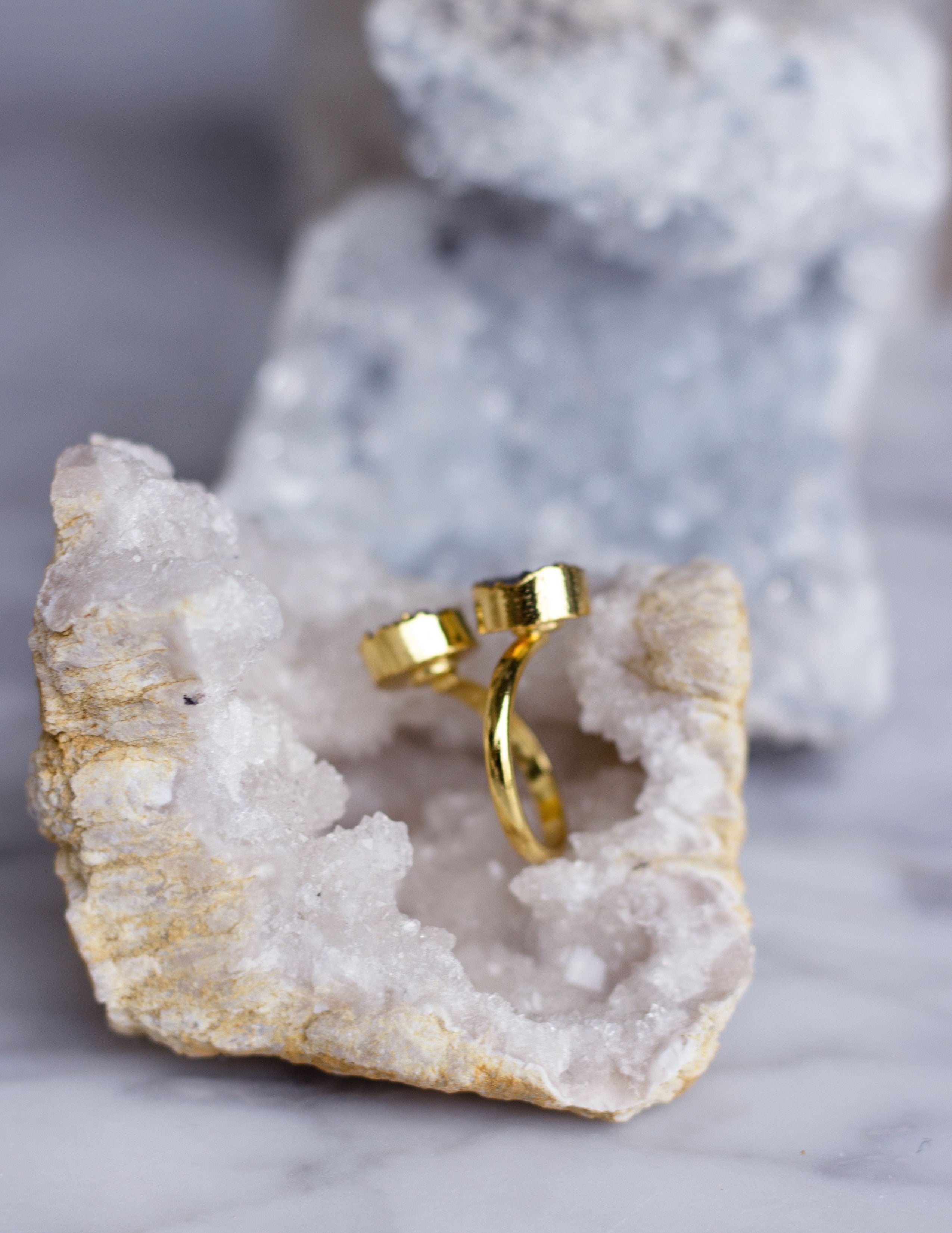 GEOMETRIC DRUZY RINGS- 0502 - Blue District