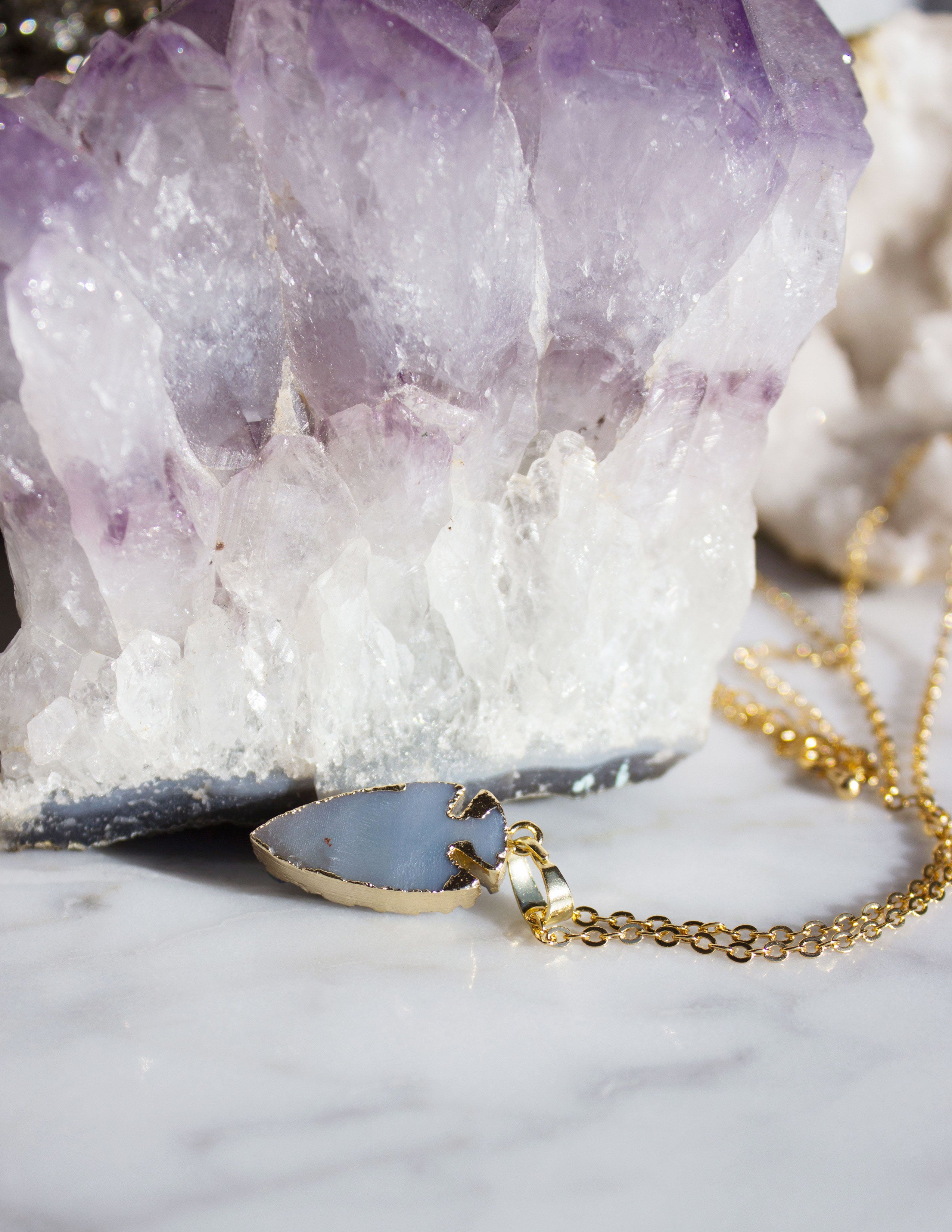 AGATE QUARTZ DRUZY- BLACK - Blue District