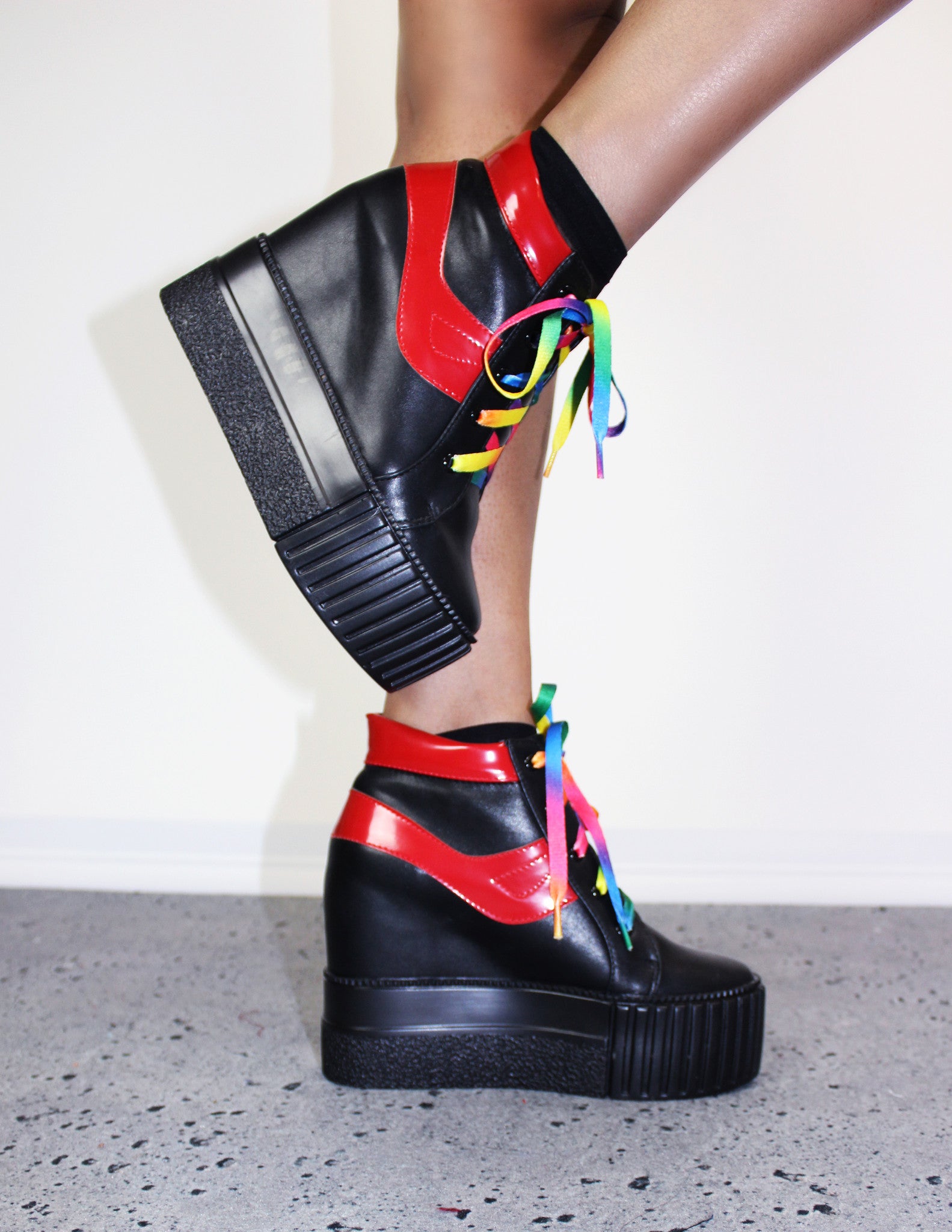 BOJA PLATFORM SHOES - Blue District