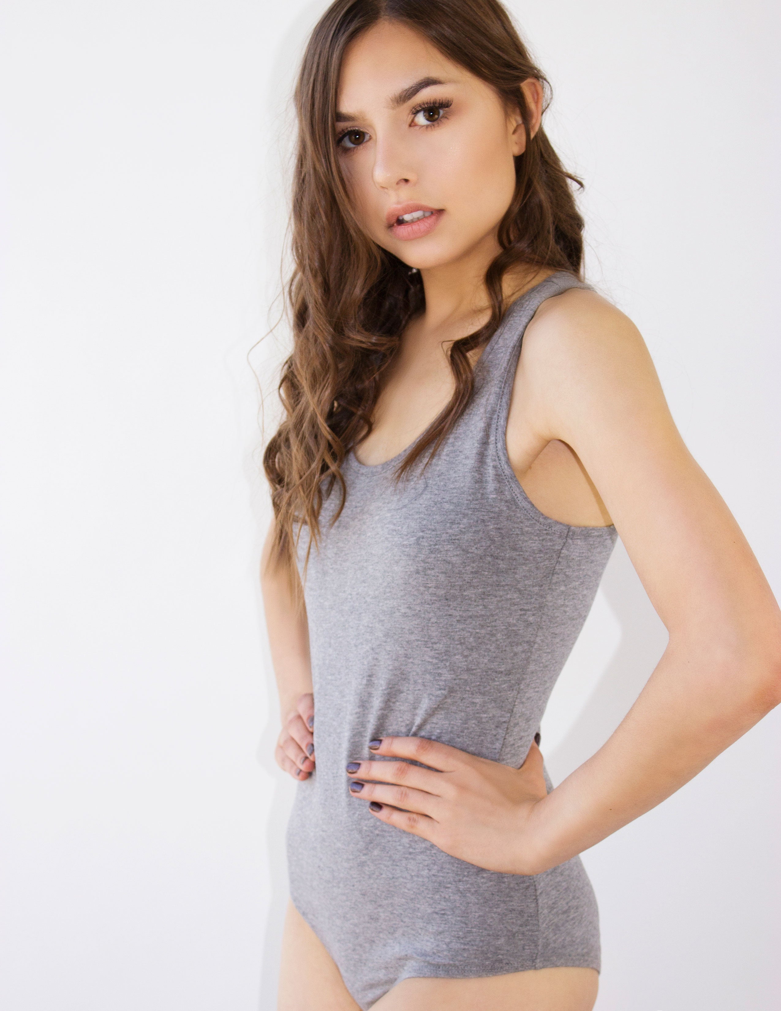 CARNELIA BODYSUIT- GRAY - Blue District