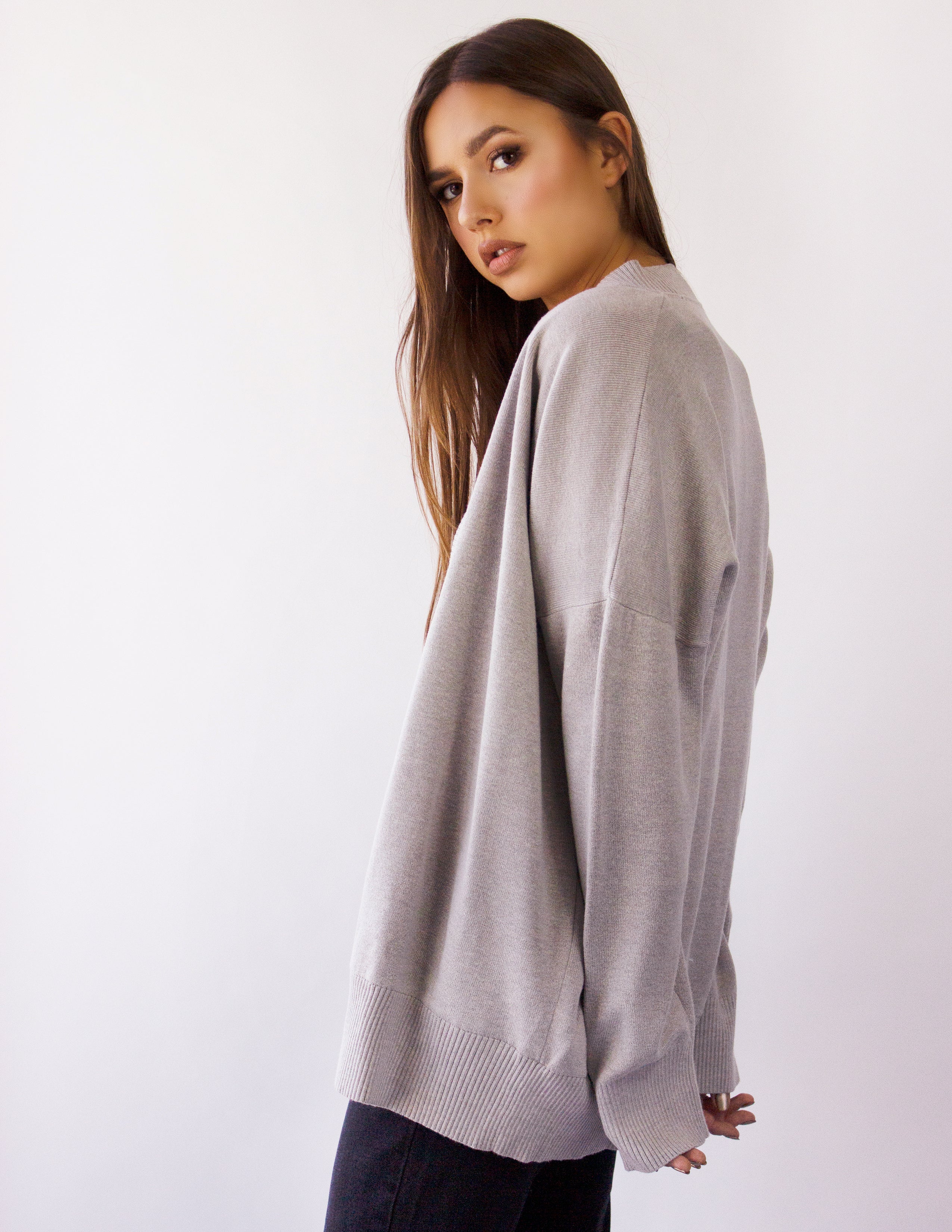 CHARA CARDIGAN- CLOUD GRAY