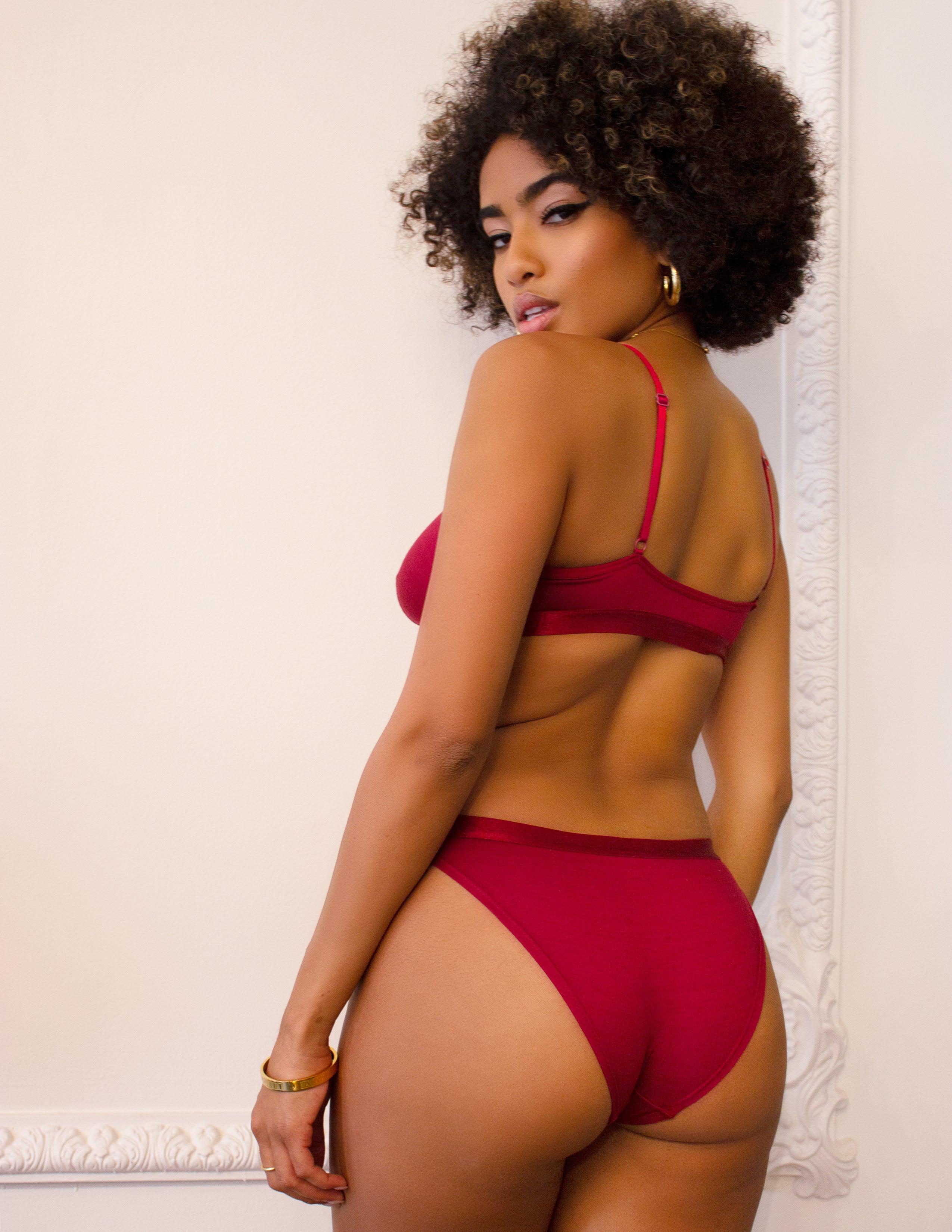 CLEMENCE BRALETTE- GARNET