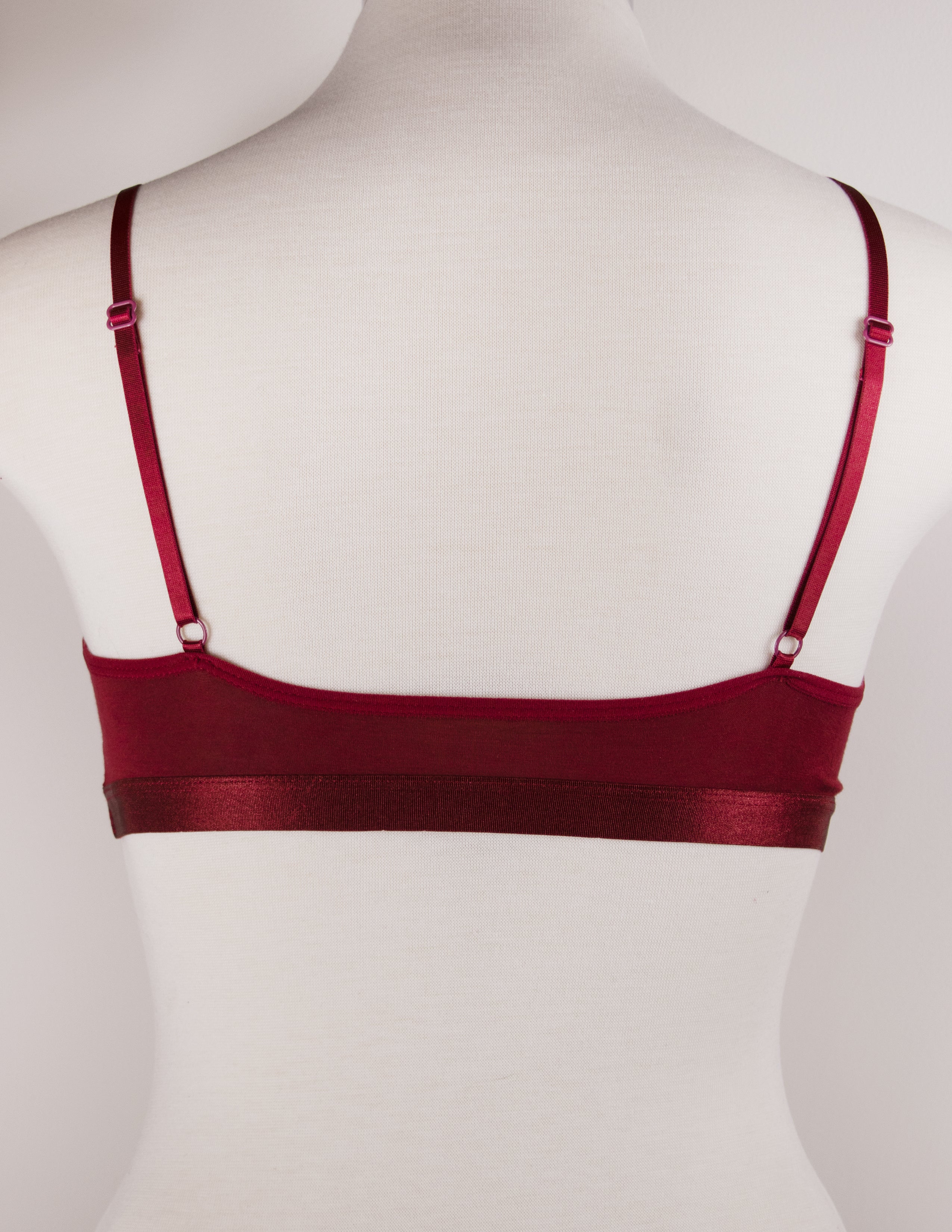 CLEMENCE BRALETTE- GARNET
