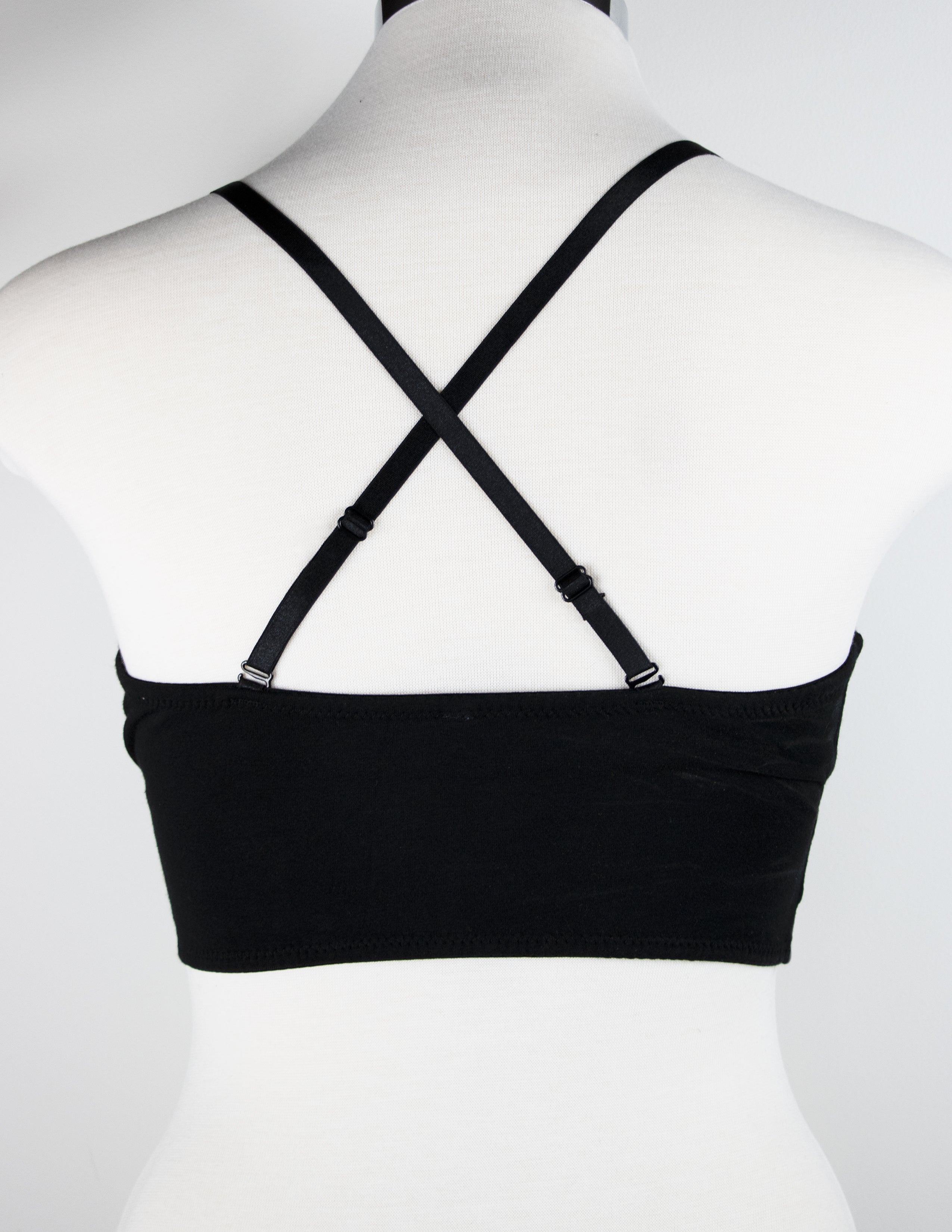 CONSTANCE MESH BRALETTE- ONYX