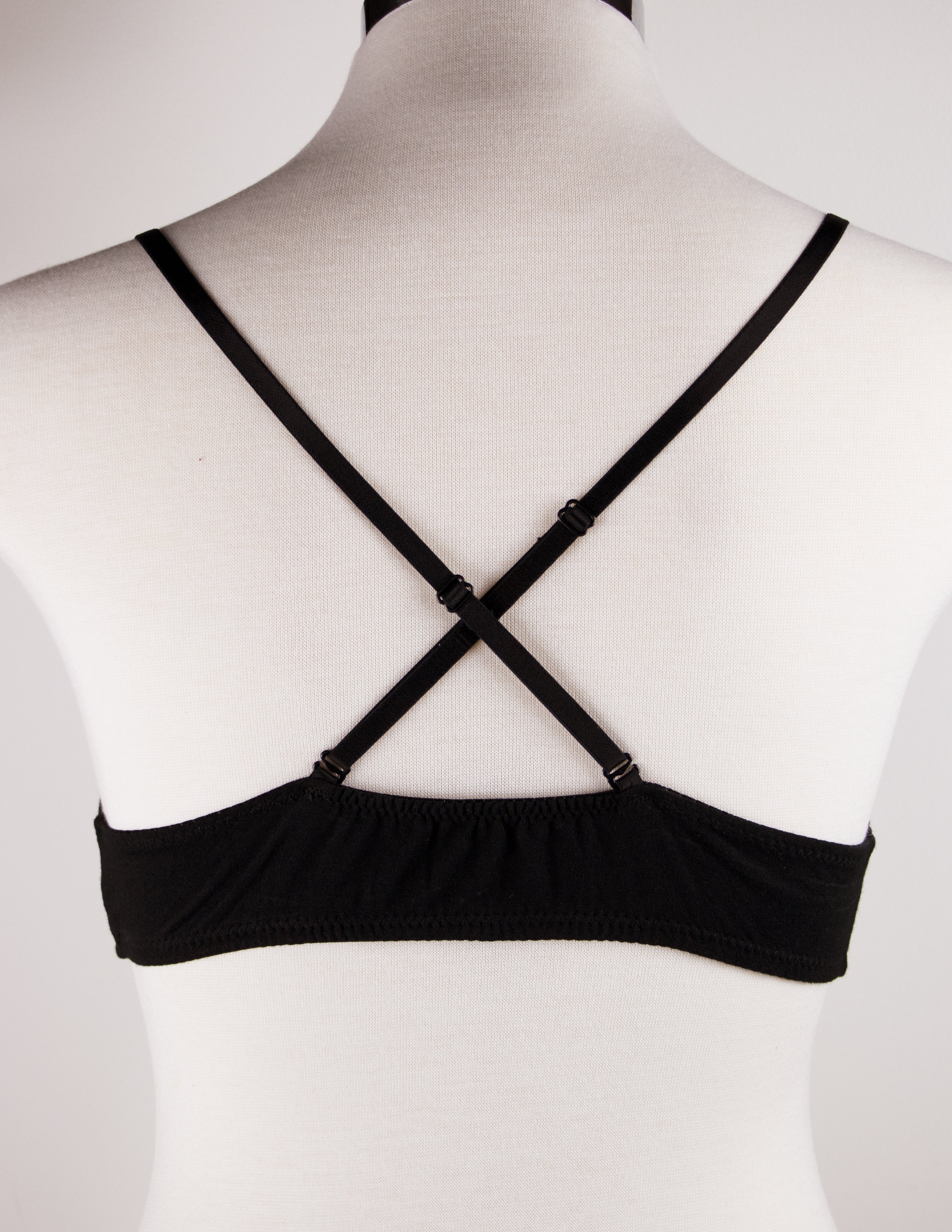 CONSTANCE TRIANGLE BRALETTE- ONYX
