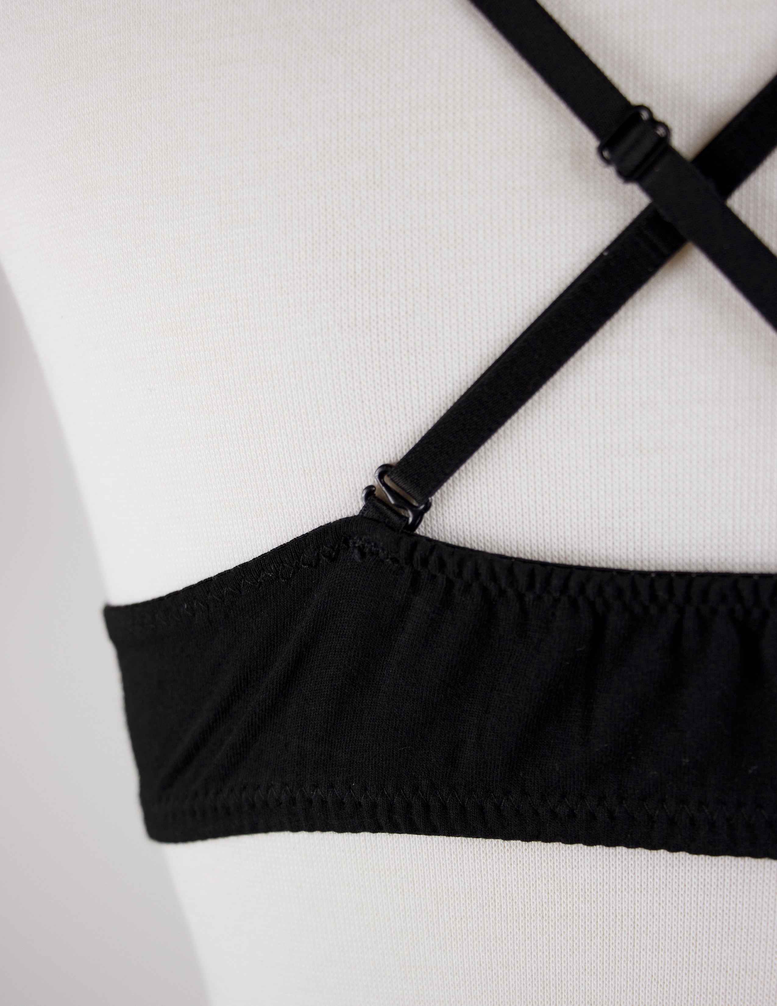 CONSTANCE TRIANGLE BRALETTE- ONYX
