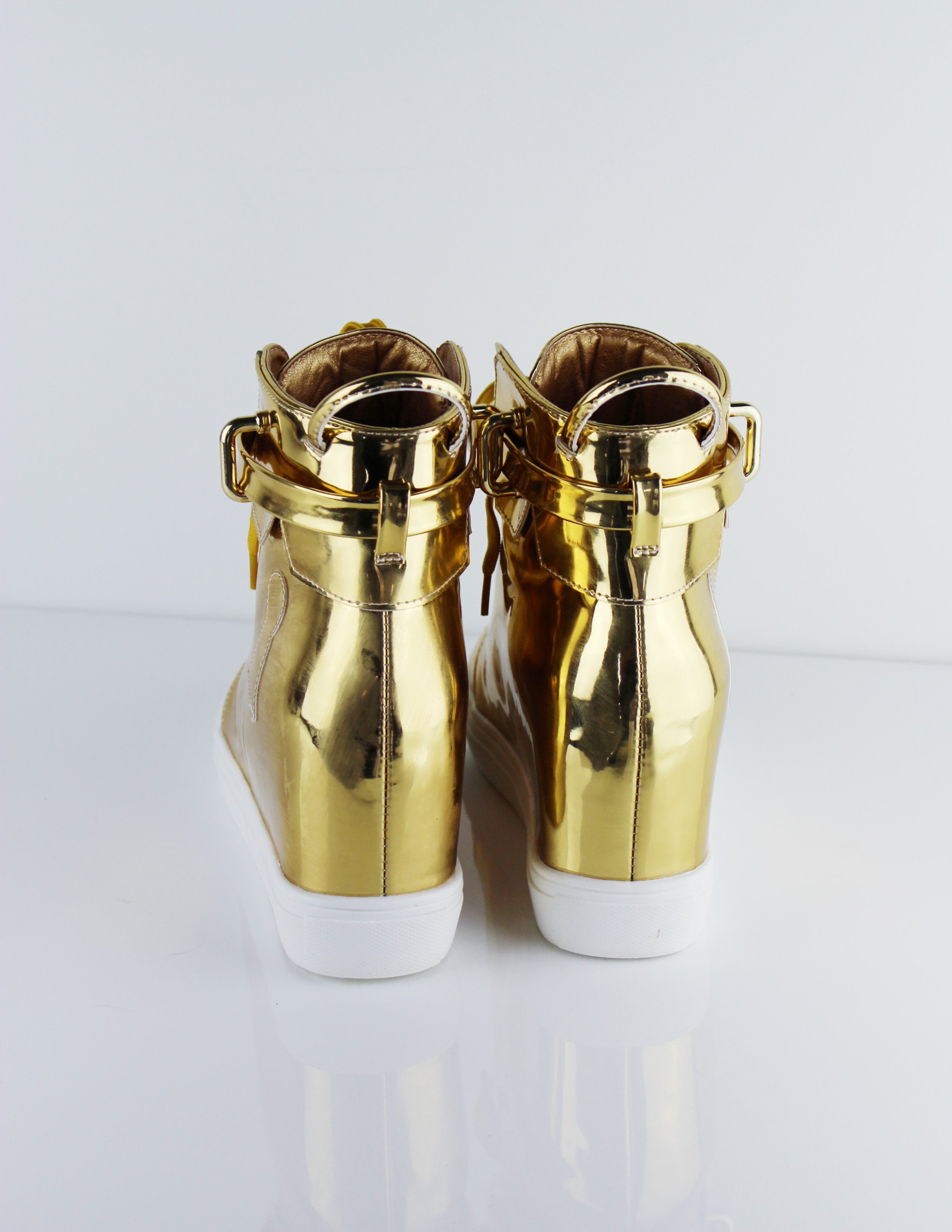 GOLD PLATFORM SNEAKERS