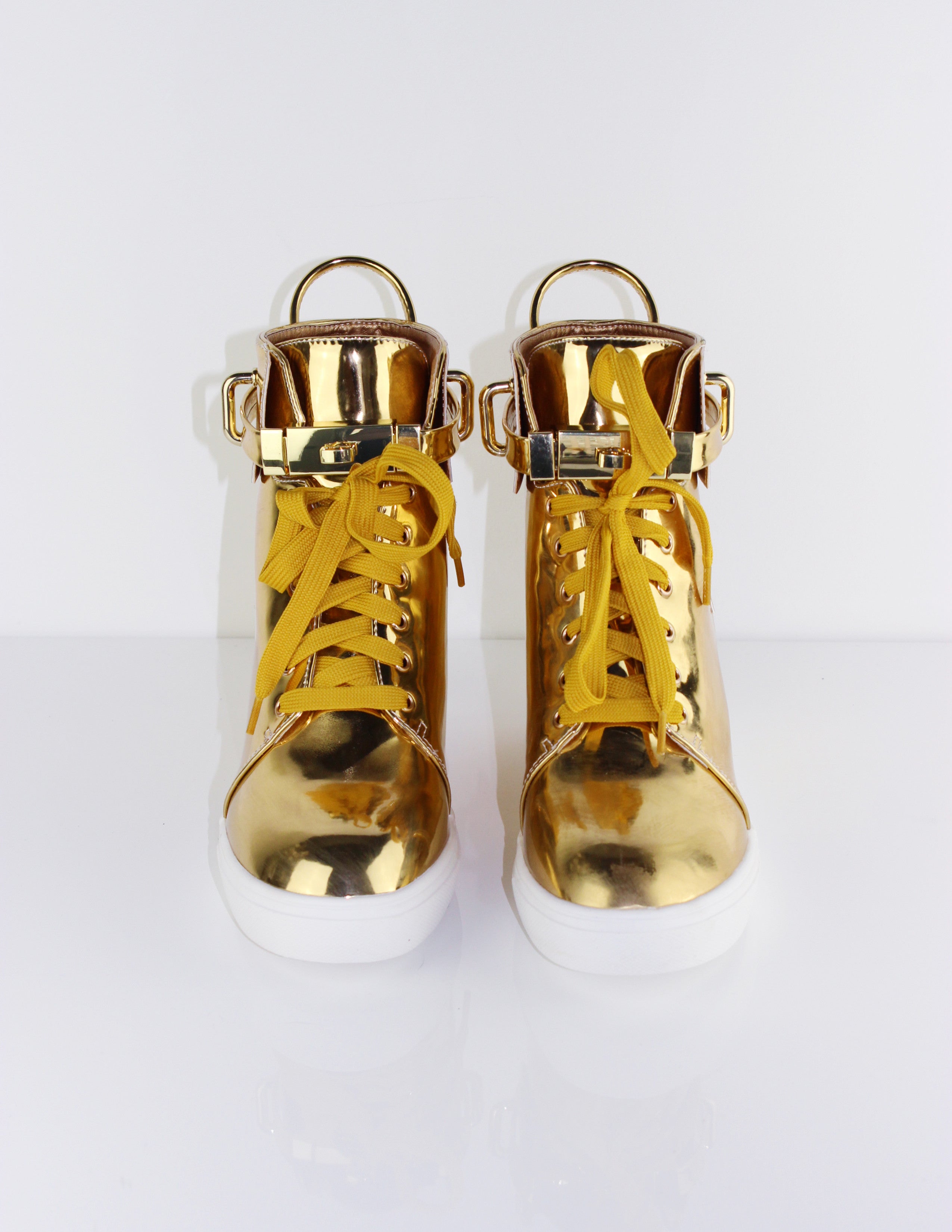 GOLD PLATFORM SNEAKERS