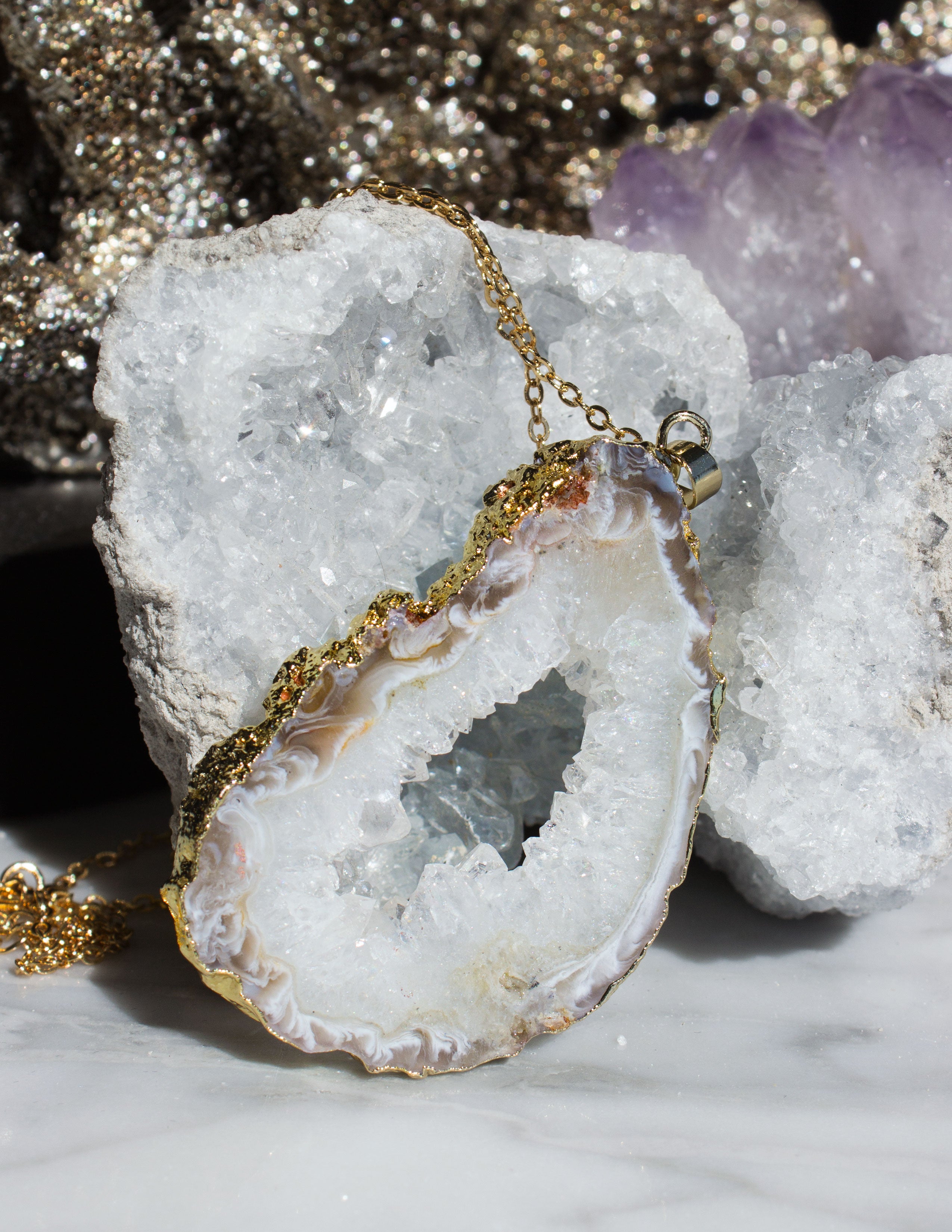 SLICED GEODE- 0229 - Blue District