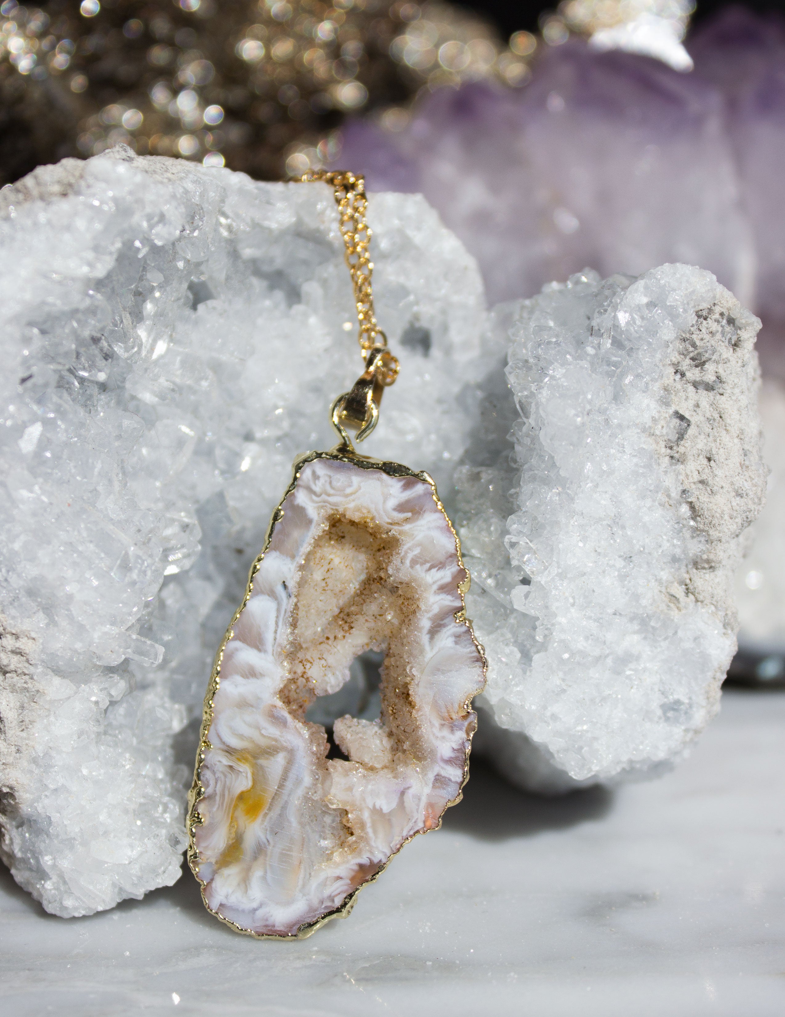 SLICED GEODE- 0238 - Blue District