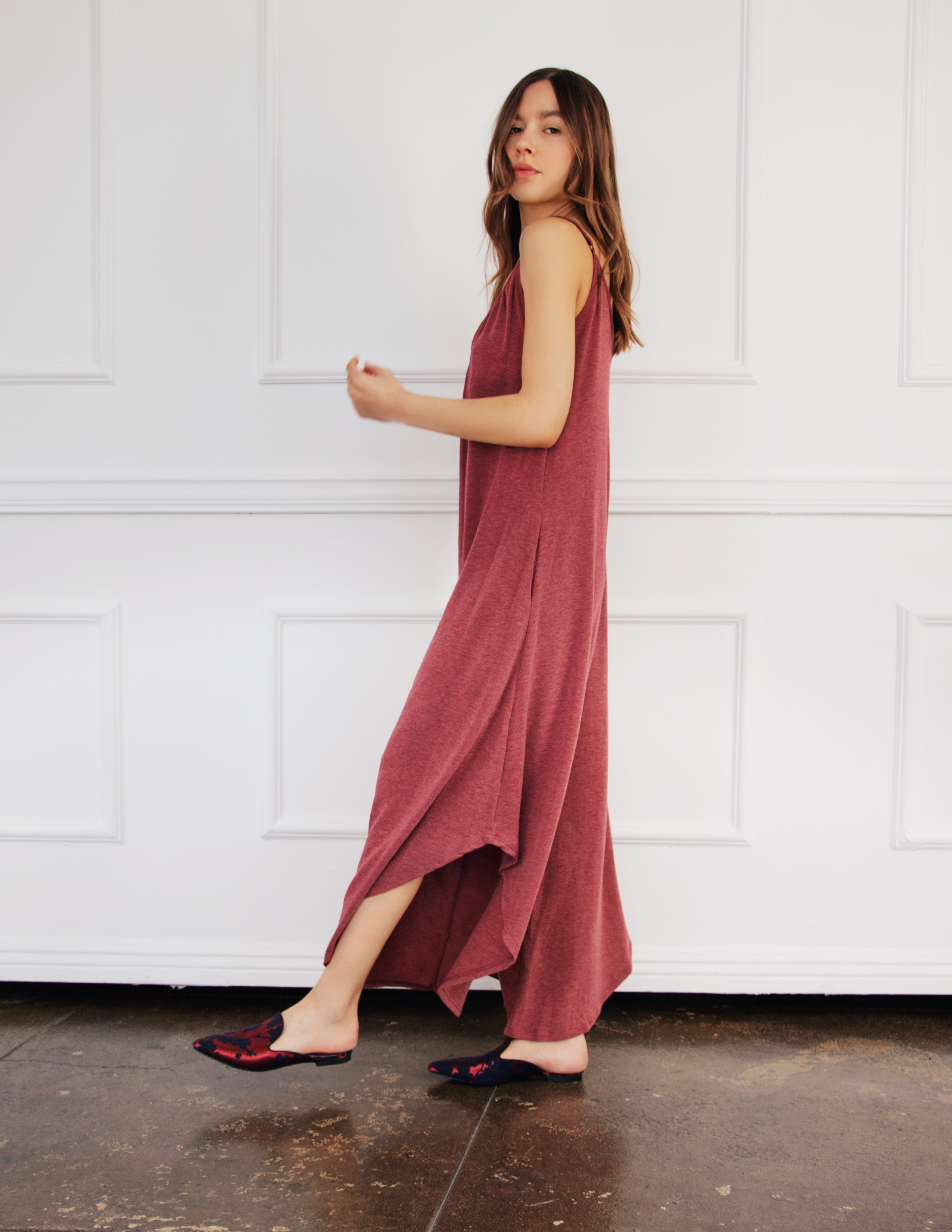 KELLER JUMPSUIT- GARNET