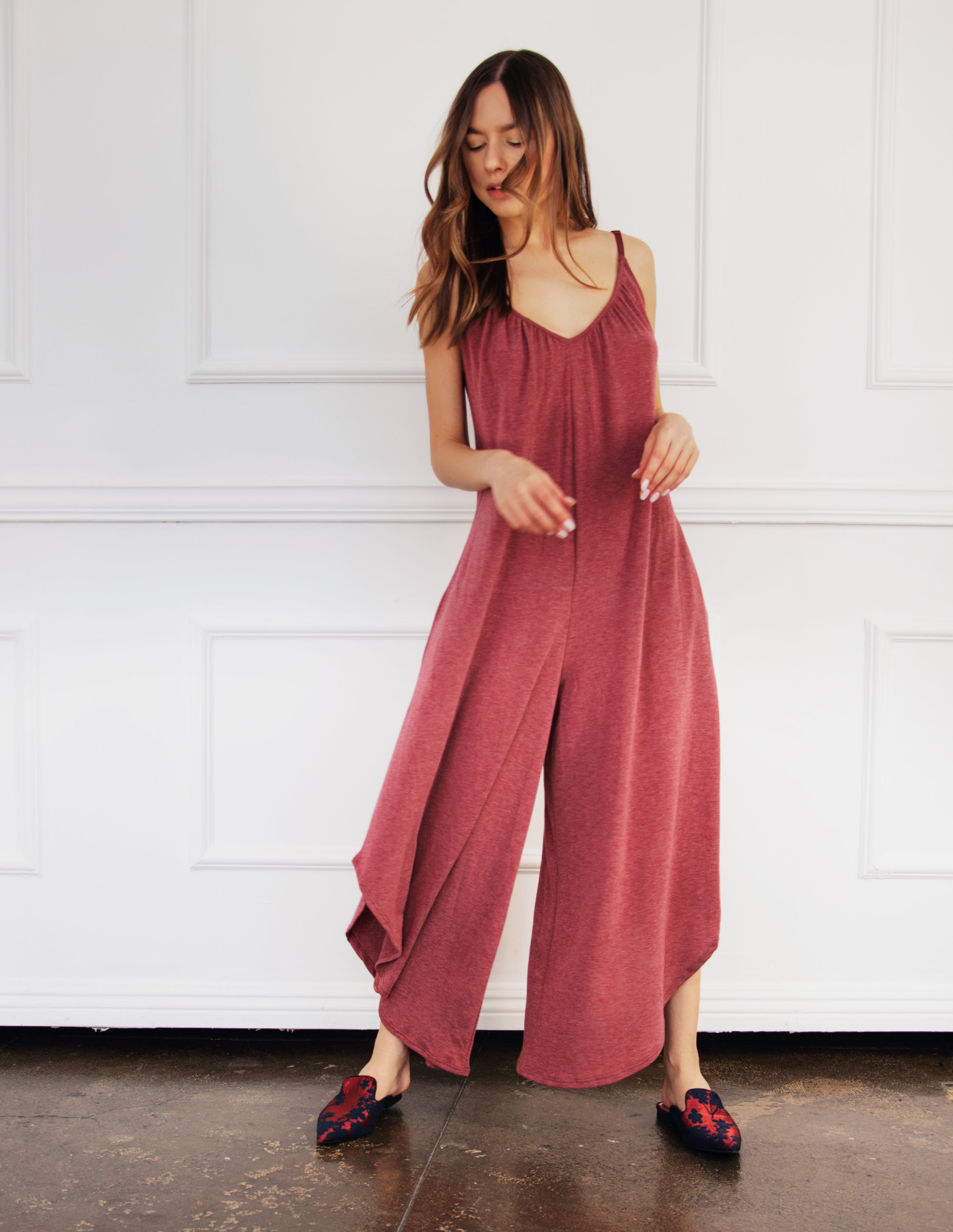 KELLER JUMPSUIT- GARNET