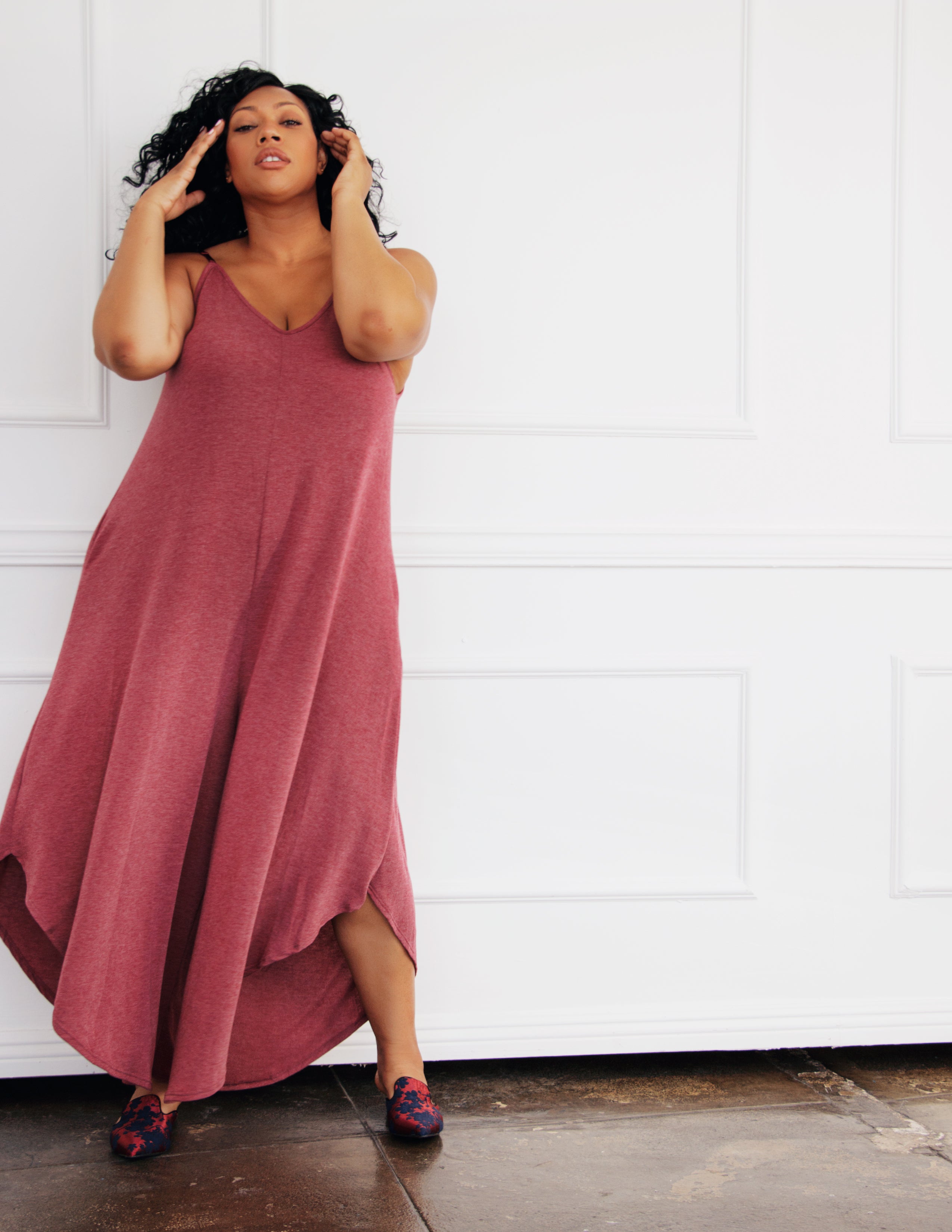 KELLER JUMPSUIT- GARNET