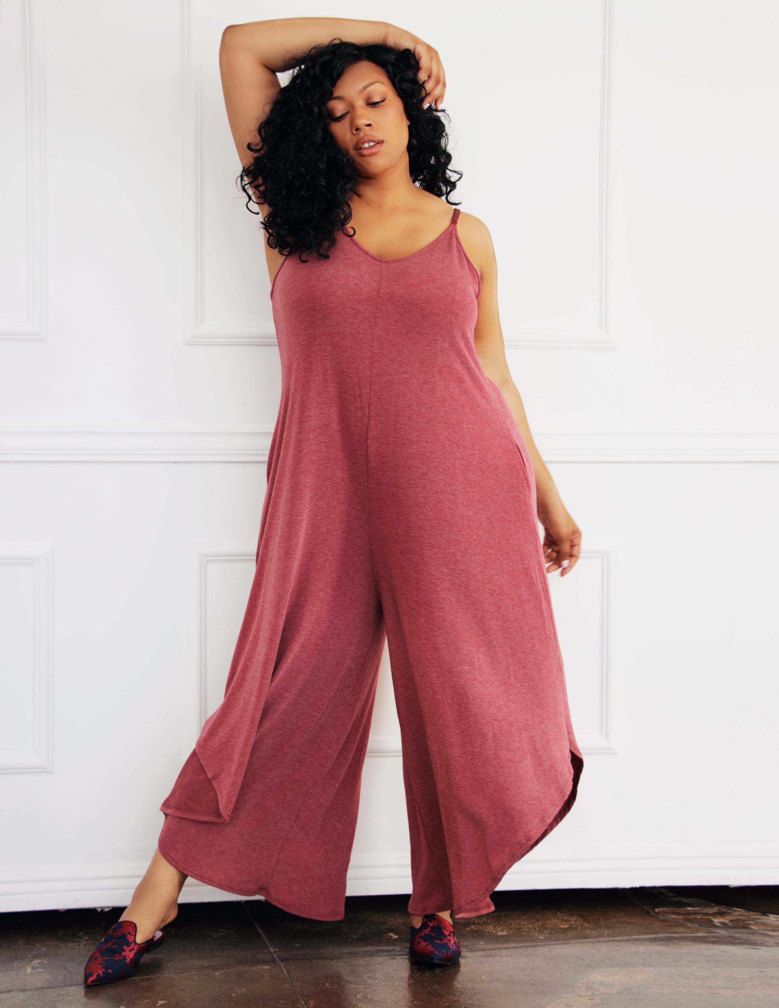 KELLER JUMPSUIT- GARNET