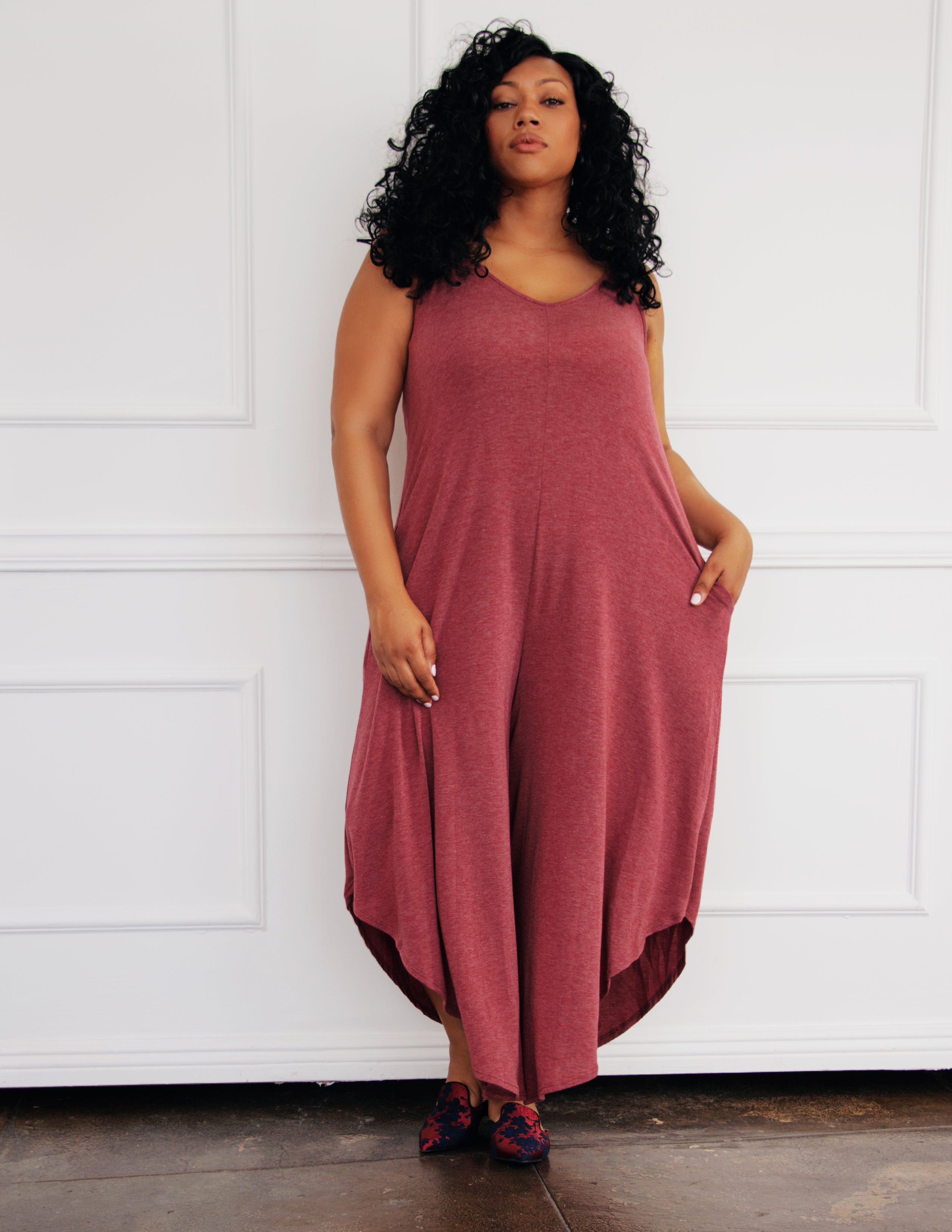 KELLER JUMPSUIT- GARNET