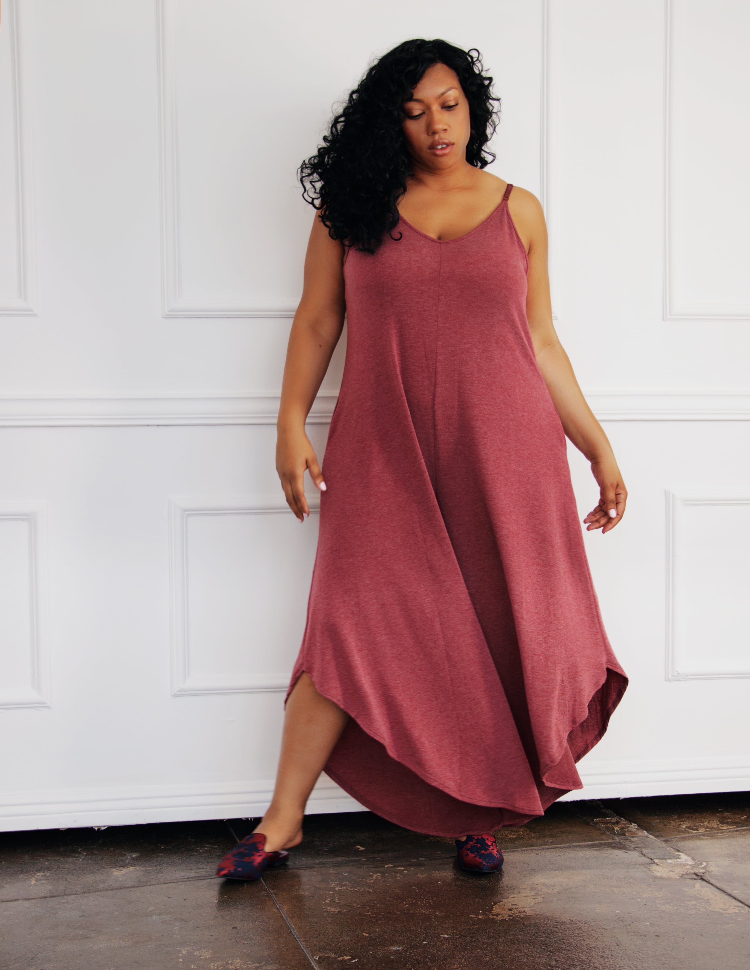 KELLER JUMPSUIT- GARNET