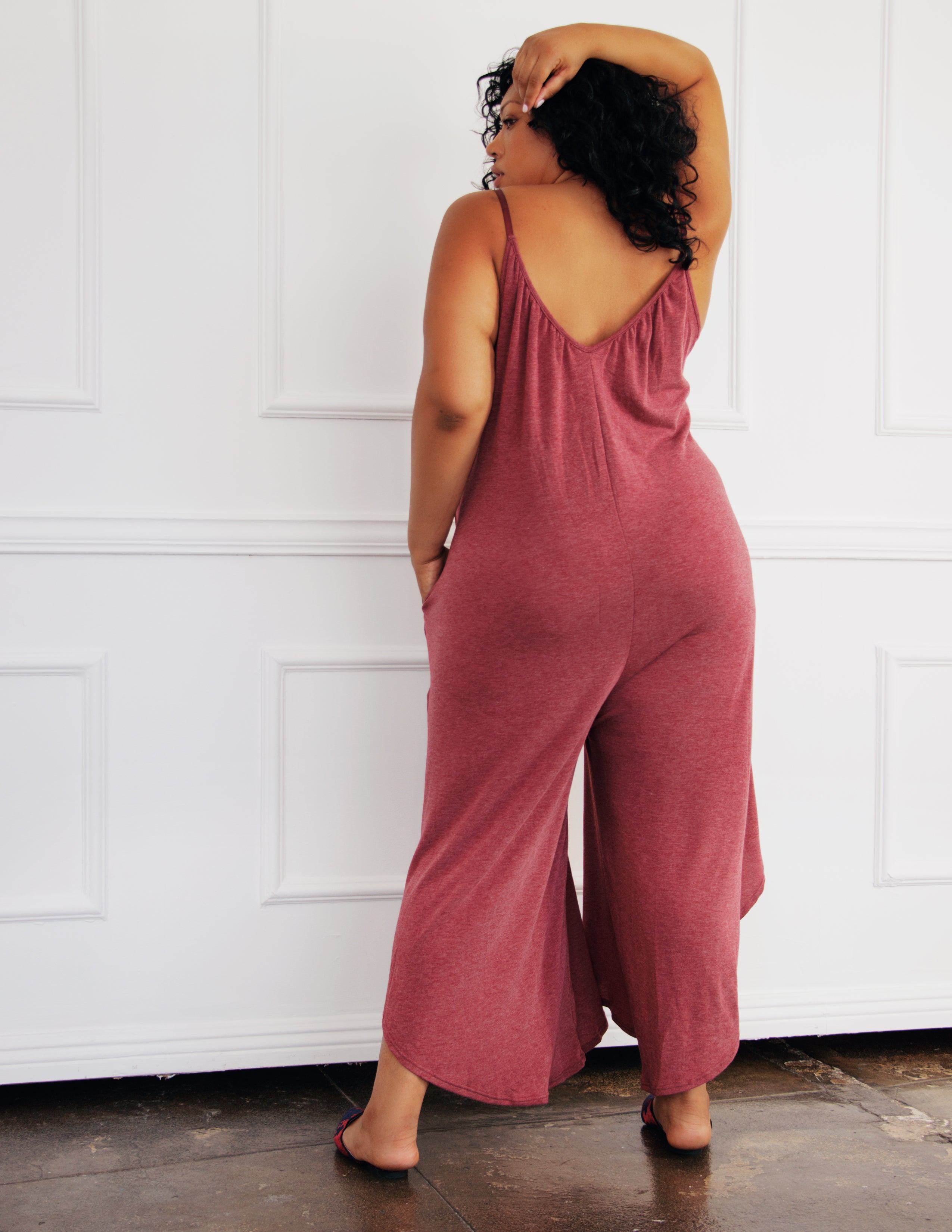 KELLER JUMPSUIT- GARNET