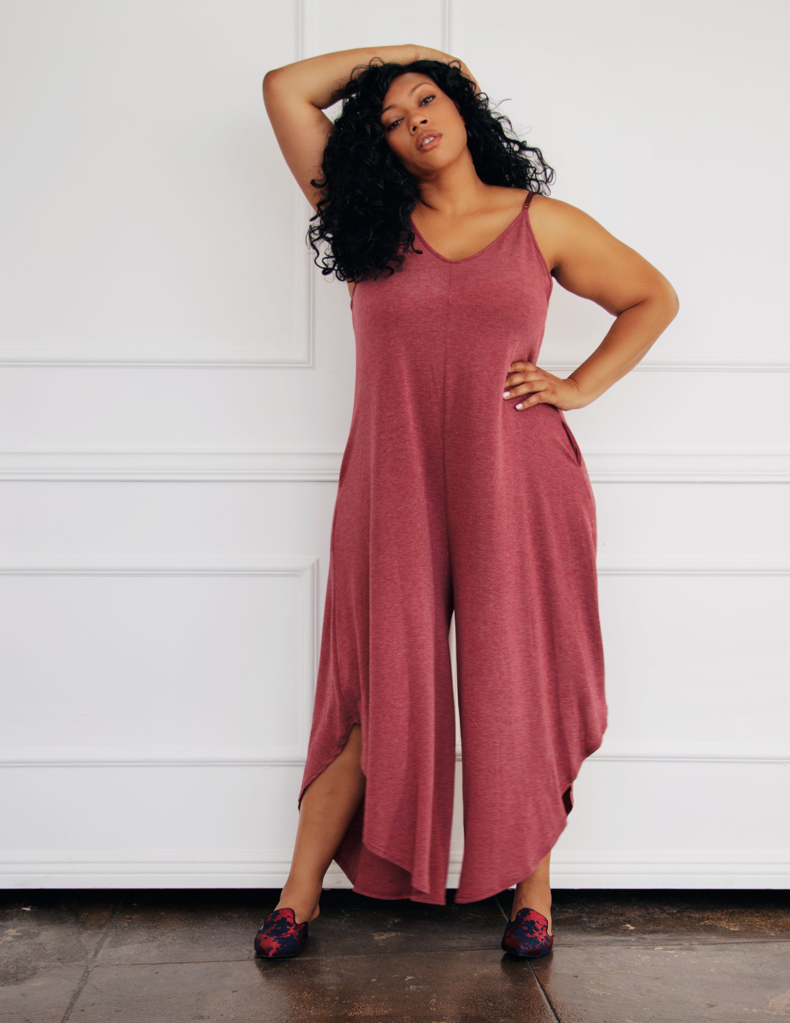 KELLER JUMPSUIT- GARNET