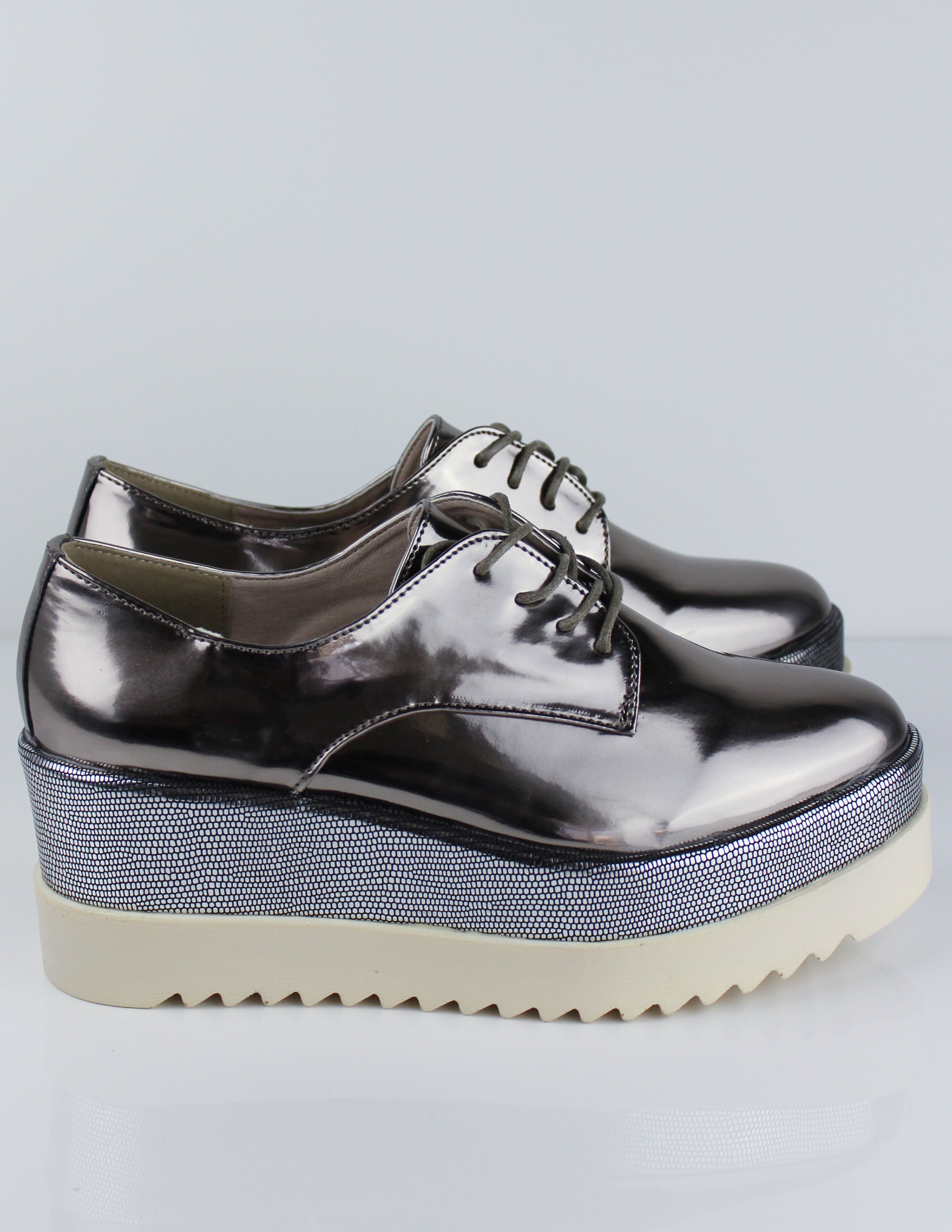 LUSTER PLATFORM SHOES - Blue District