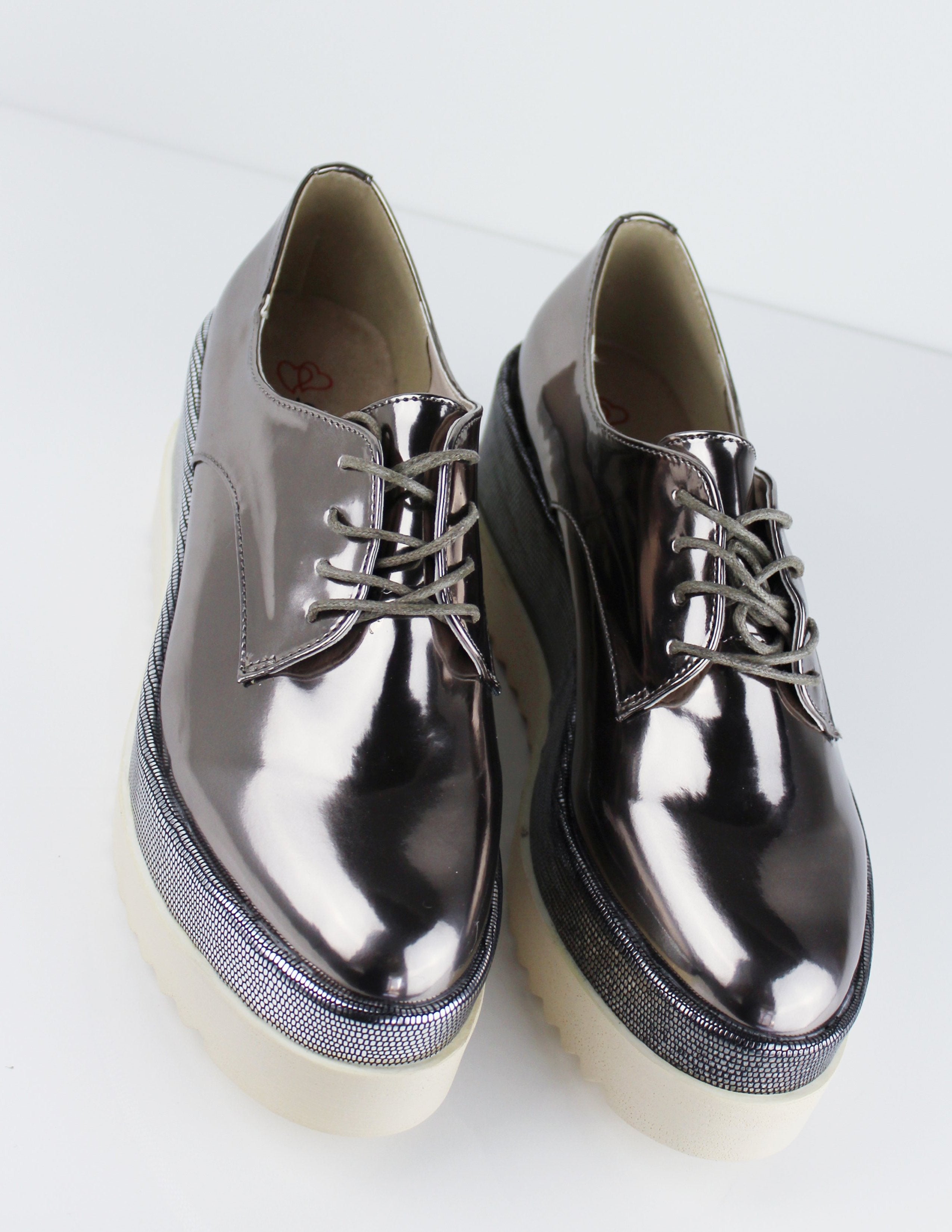 LUSTER PLATFORM SHOES - Blue District