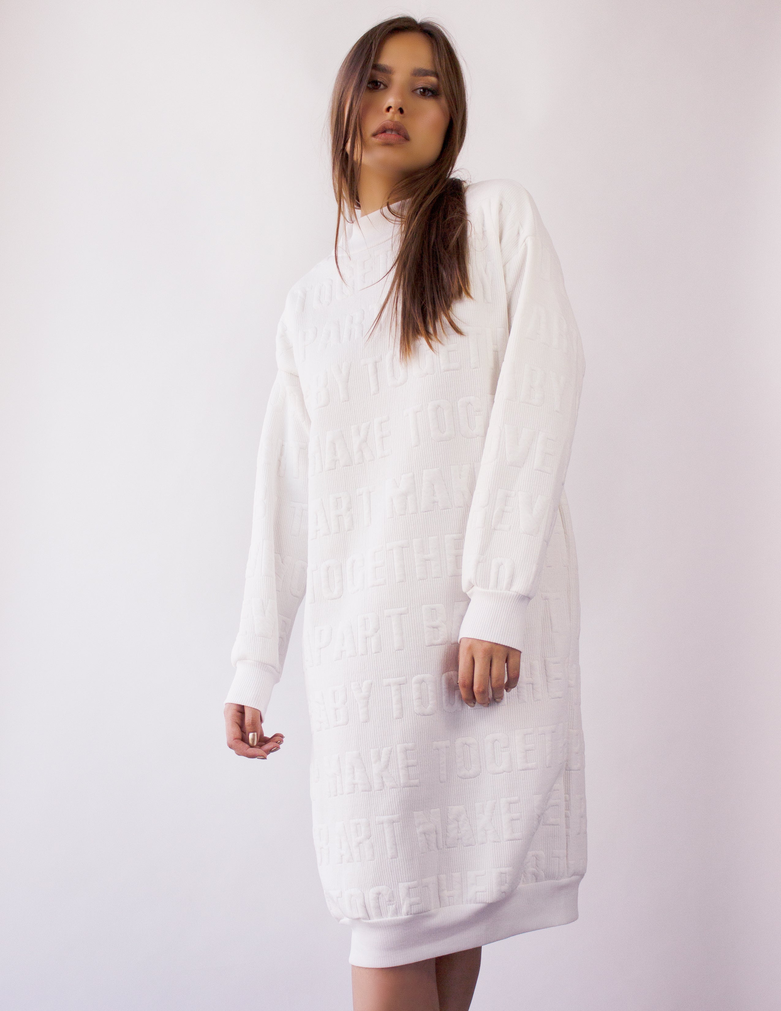 NOCTUA SWEATER DRESS- SOY