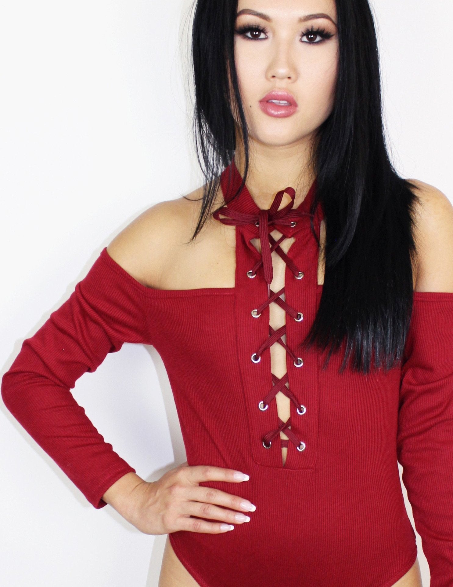 OLYMPIA BODYSUIT- WINE - Blue District