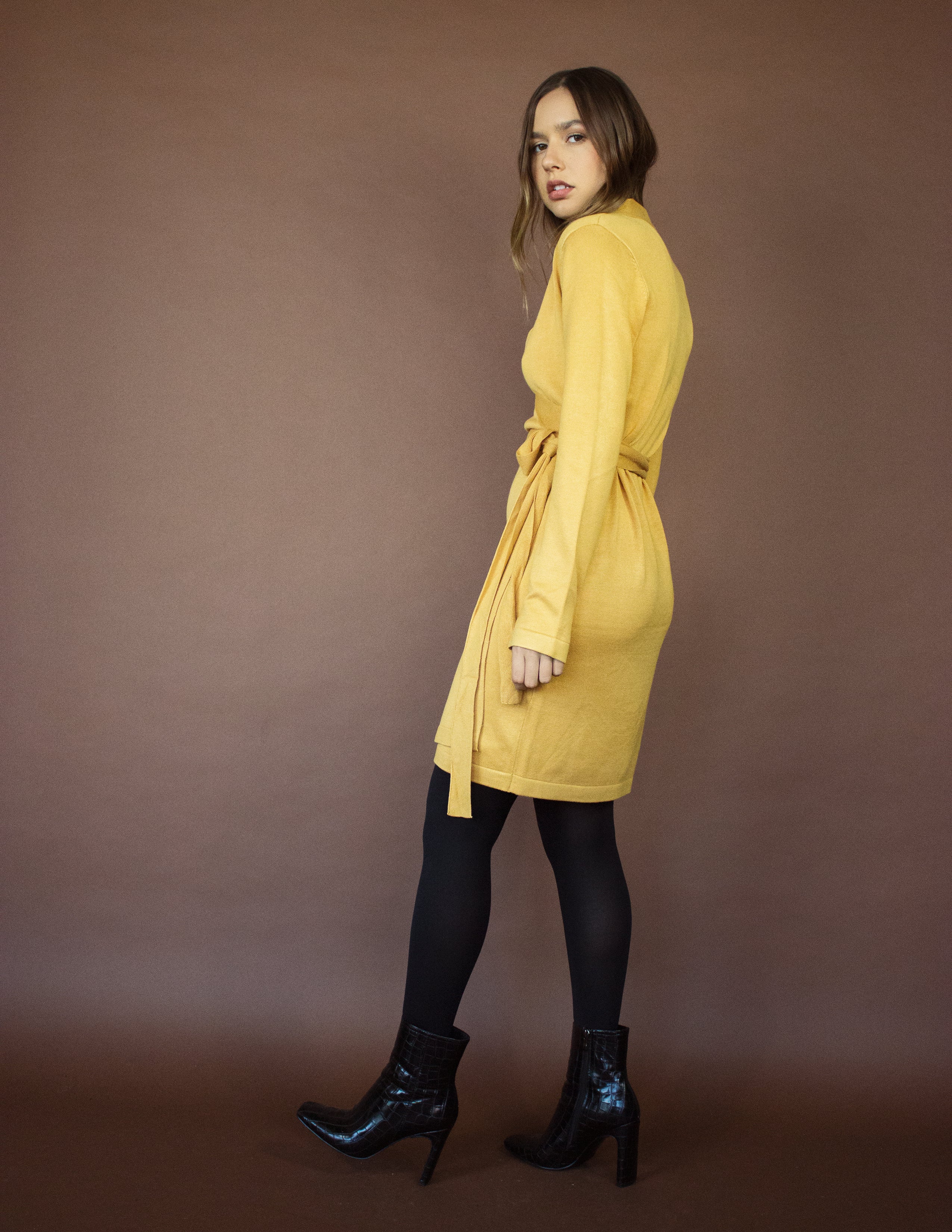 PEREGRINE DRESS- MUSTARD