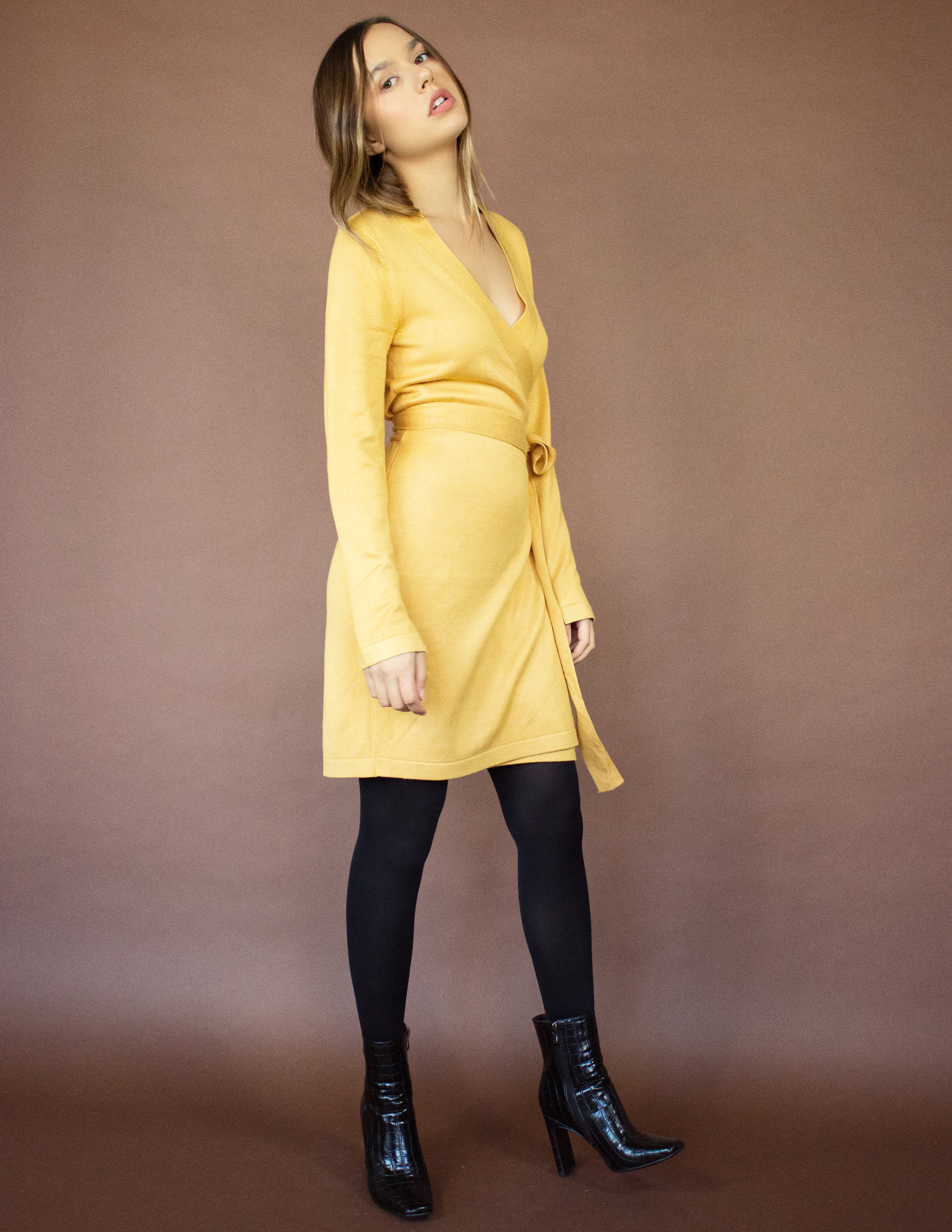 PEREGRINE DRESS- MUSTARD