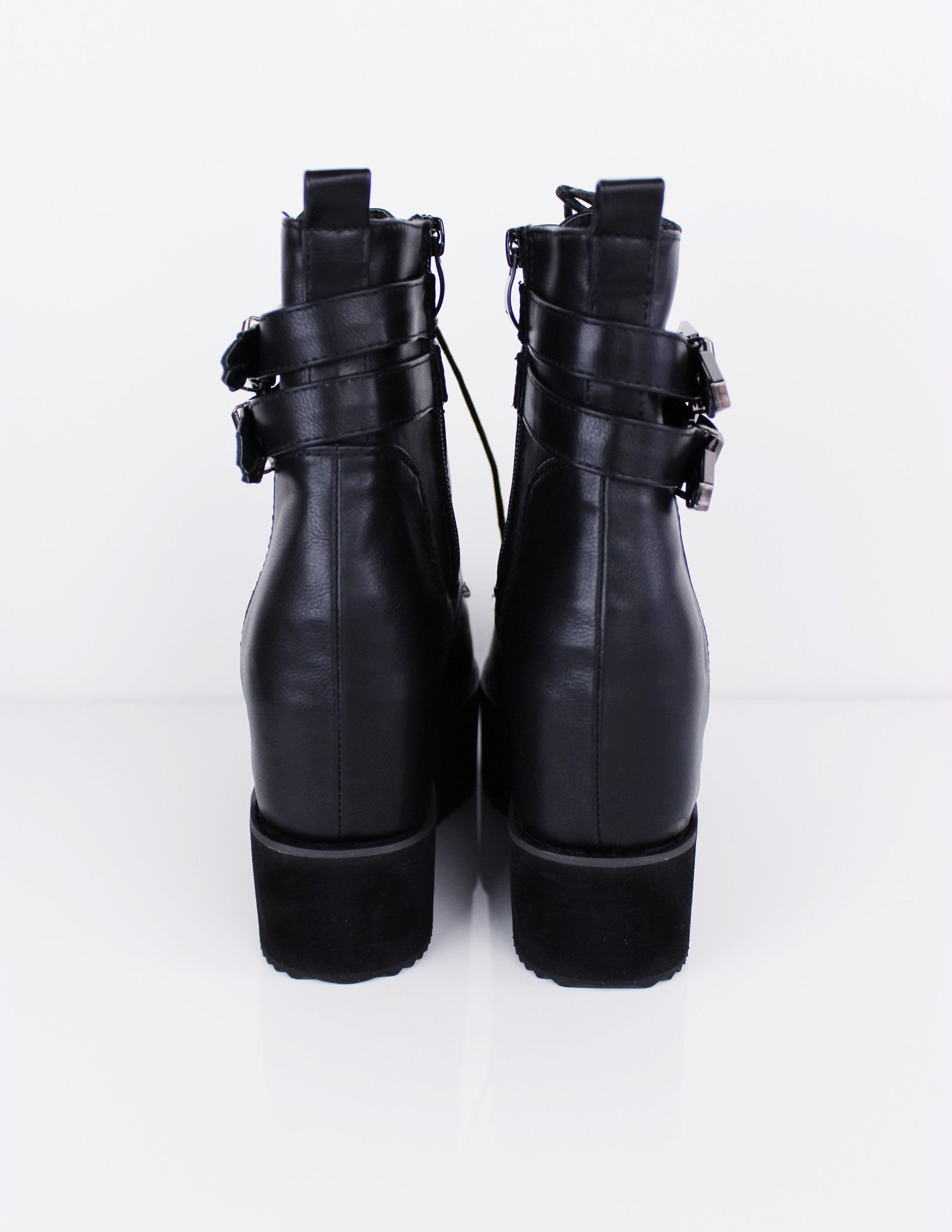 QARA PLATFORM SHOES - Blue District