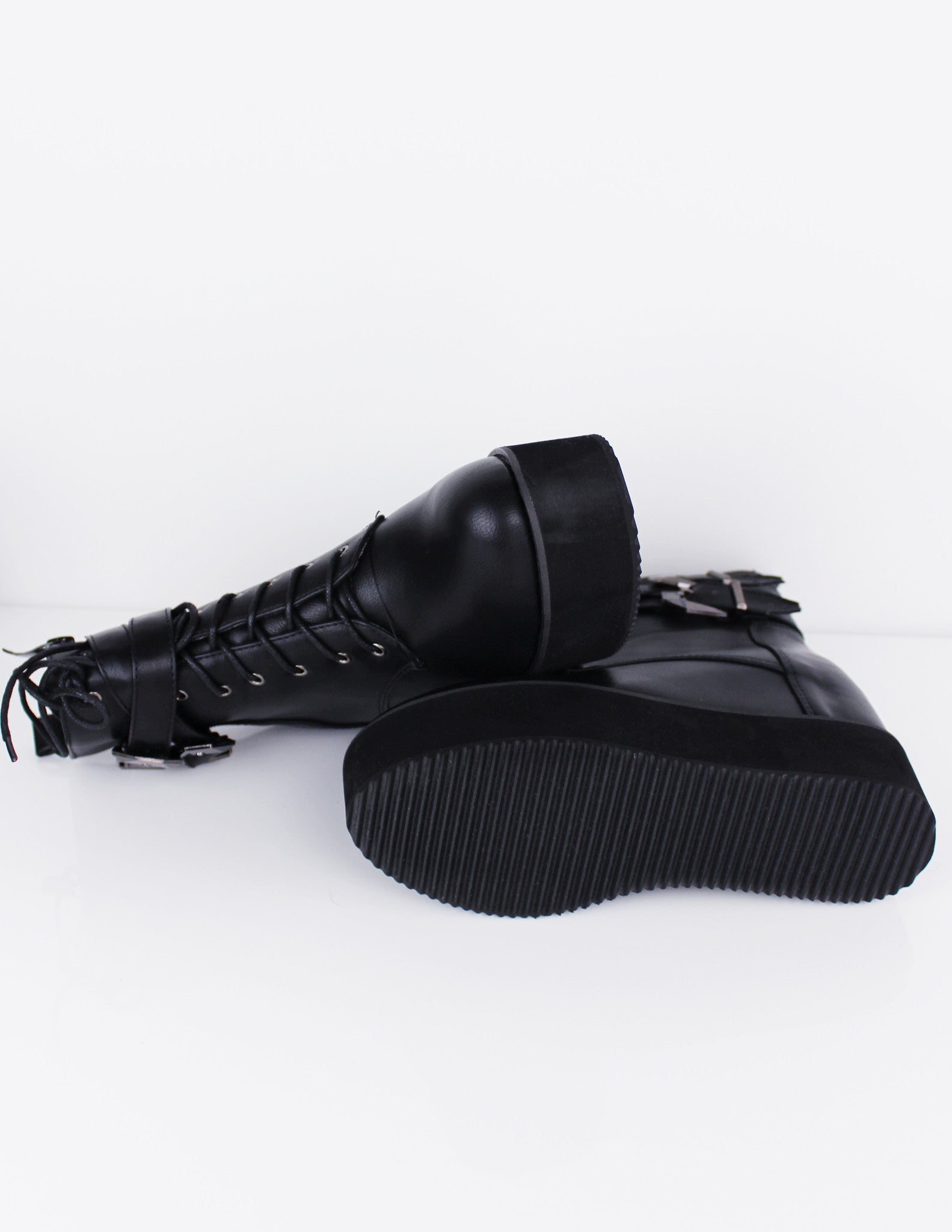 QARA PLATFORM SHOES - Blue District