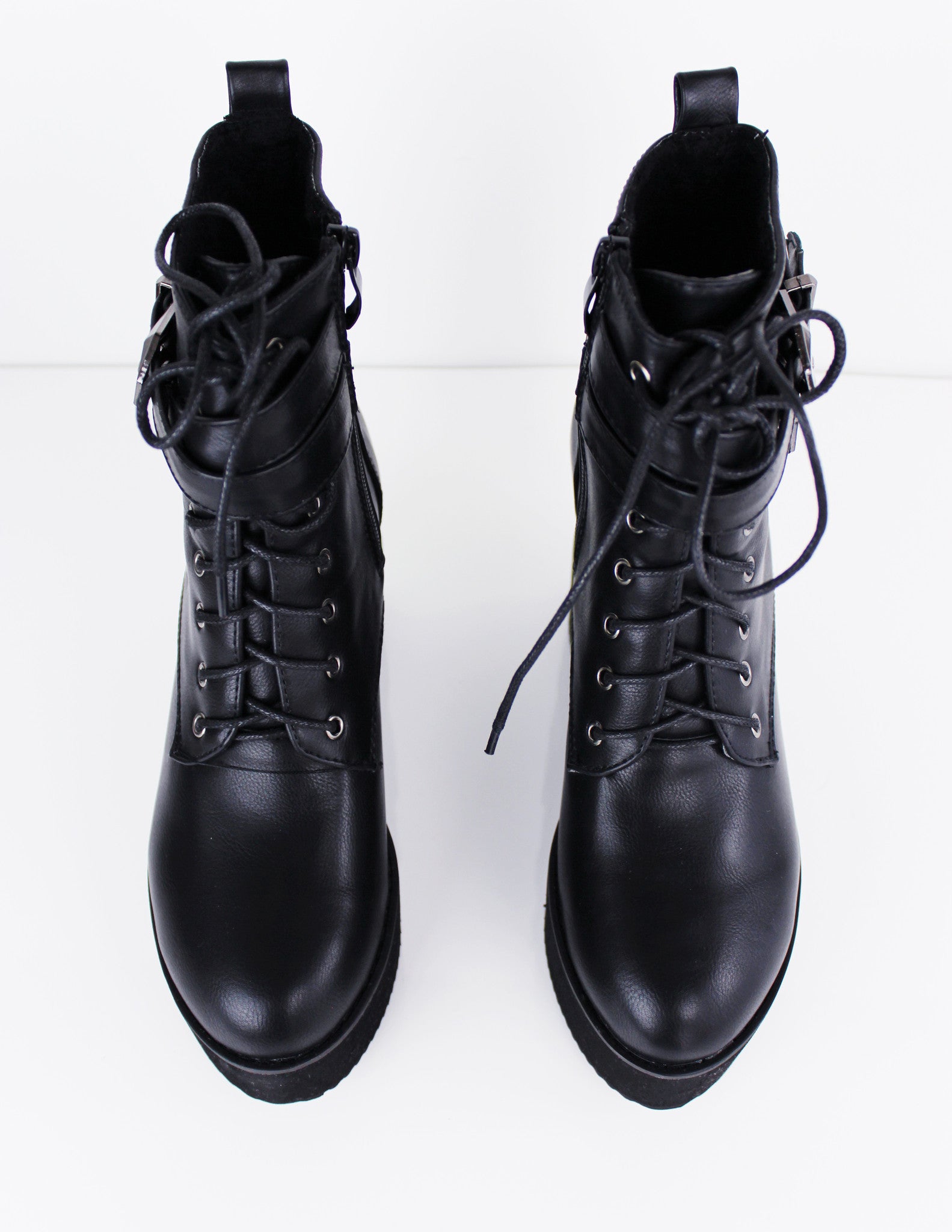 QARA PLATFORM SHOES - Blue District
