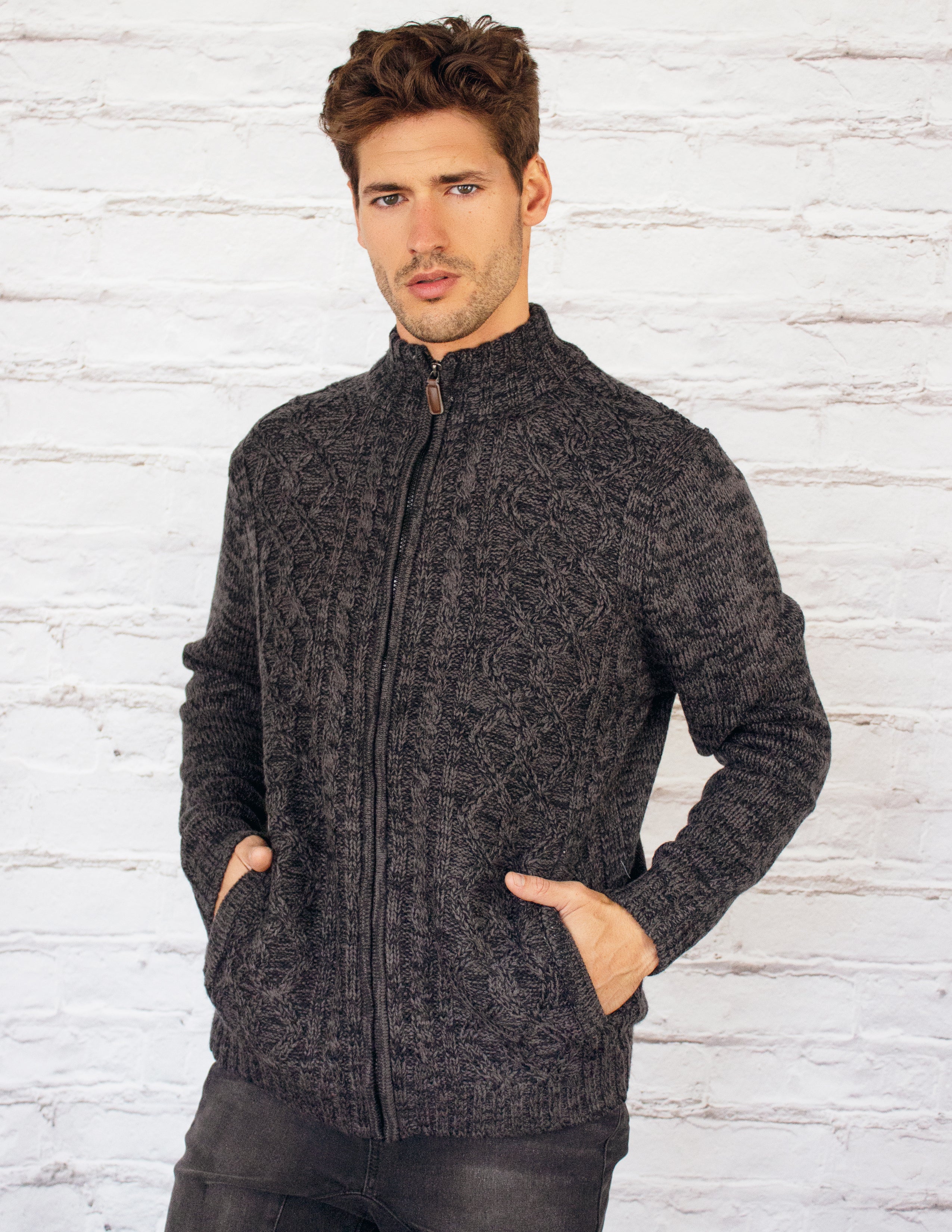 RHEA CARDIGAN - COFFEE