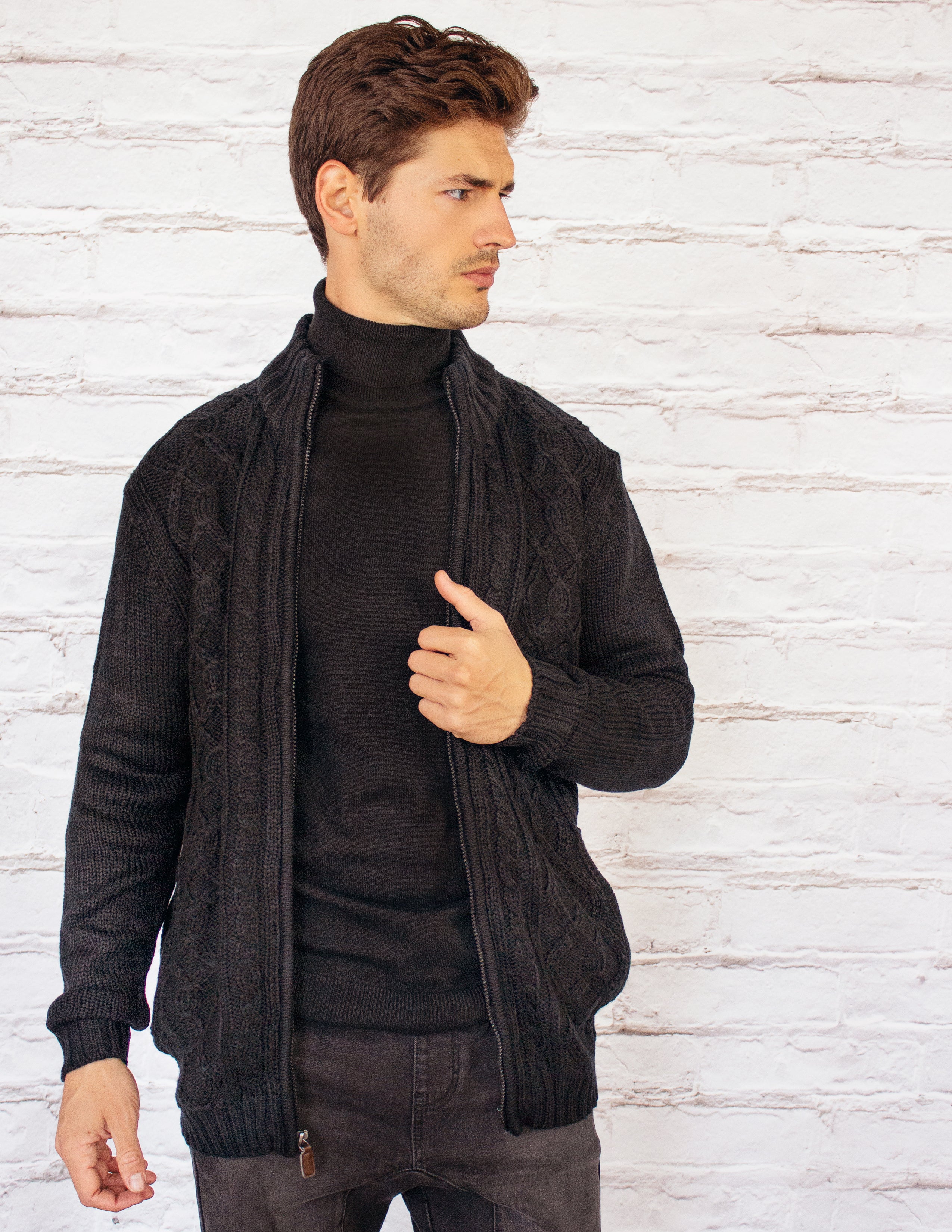 RHEA CARDIGAN - ONYX