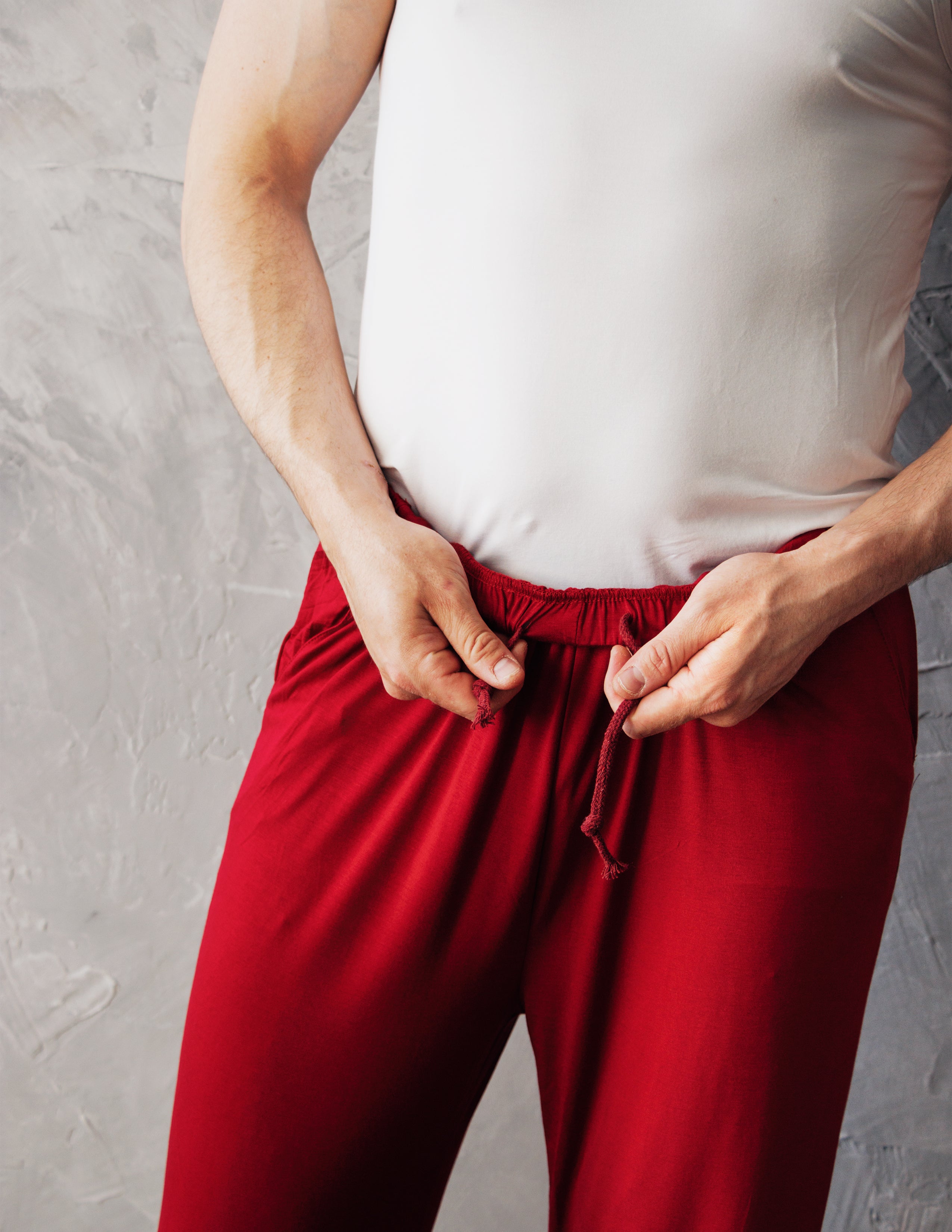 SLATON LOUNGE PANTS- CRIMSON