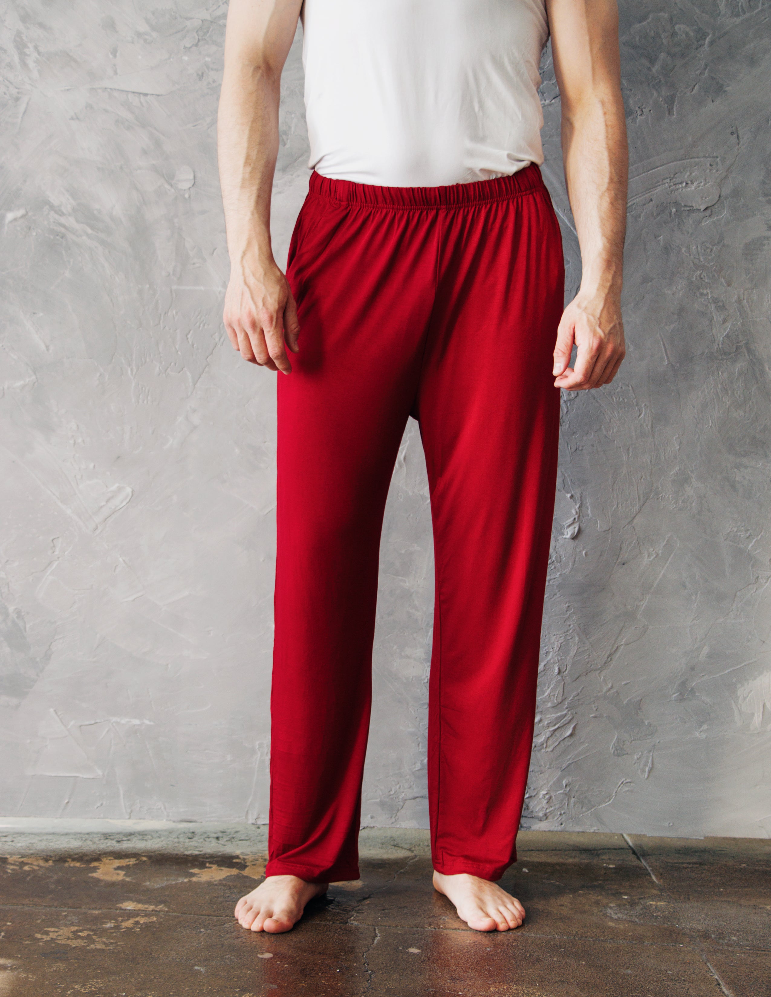 SLATON LOUNGE PANTS- CRIMSON