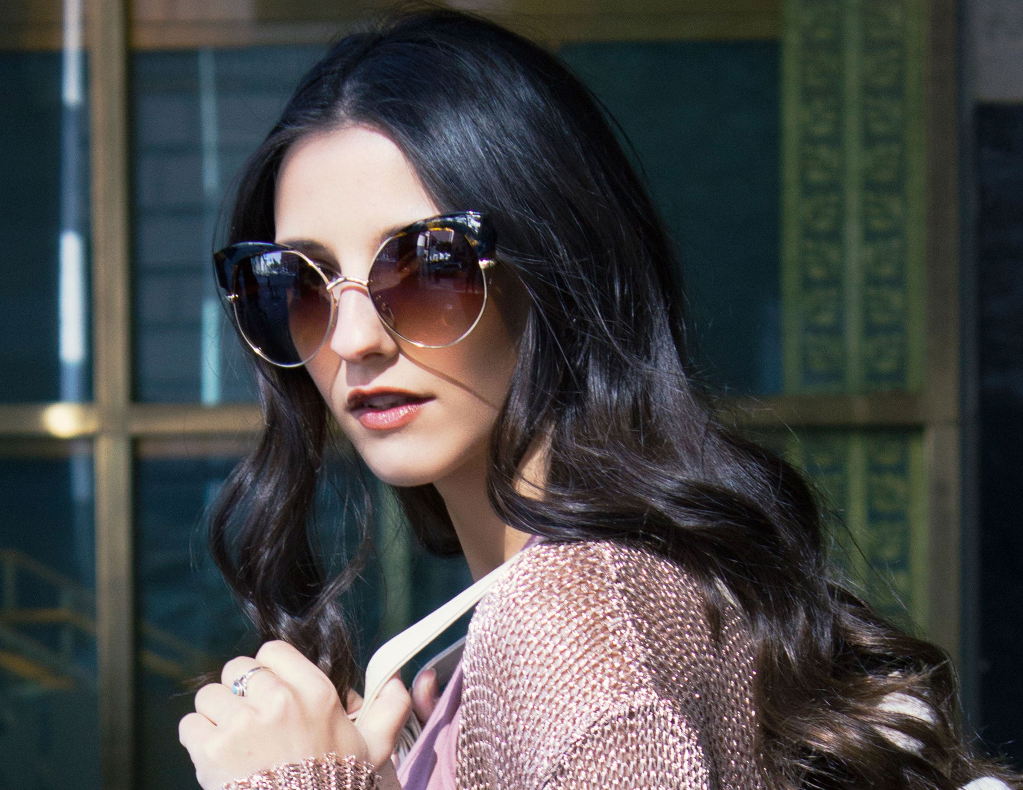VANE SUNGLASSES- AMBER LEOPARD - Blue District