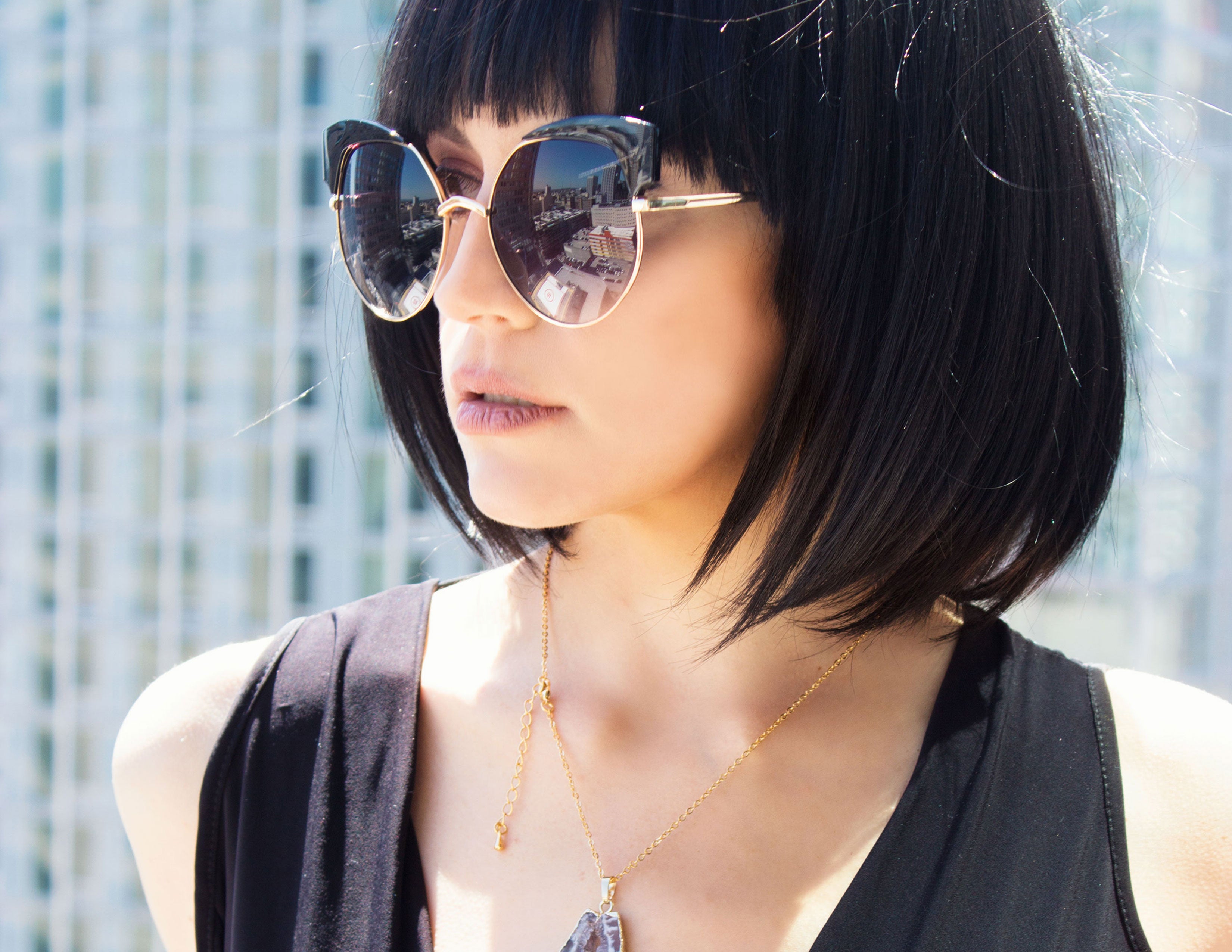 VANE SUNGLASSES- BLACK - Blue District