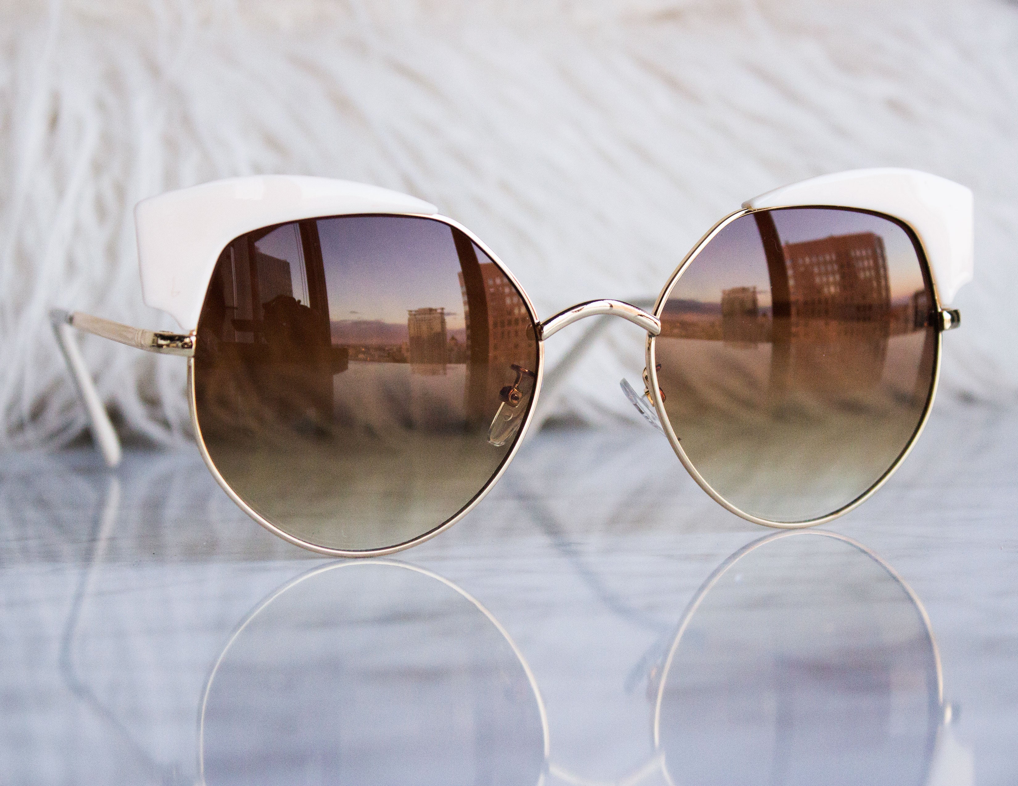 VANE SUNGLASSES- WHITE - Blue District