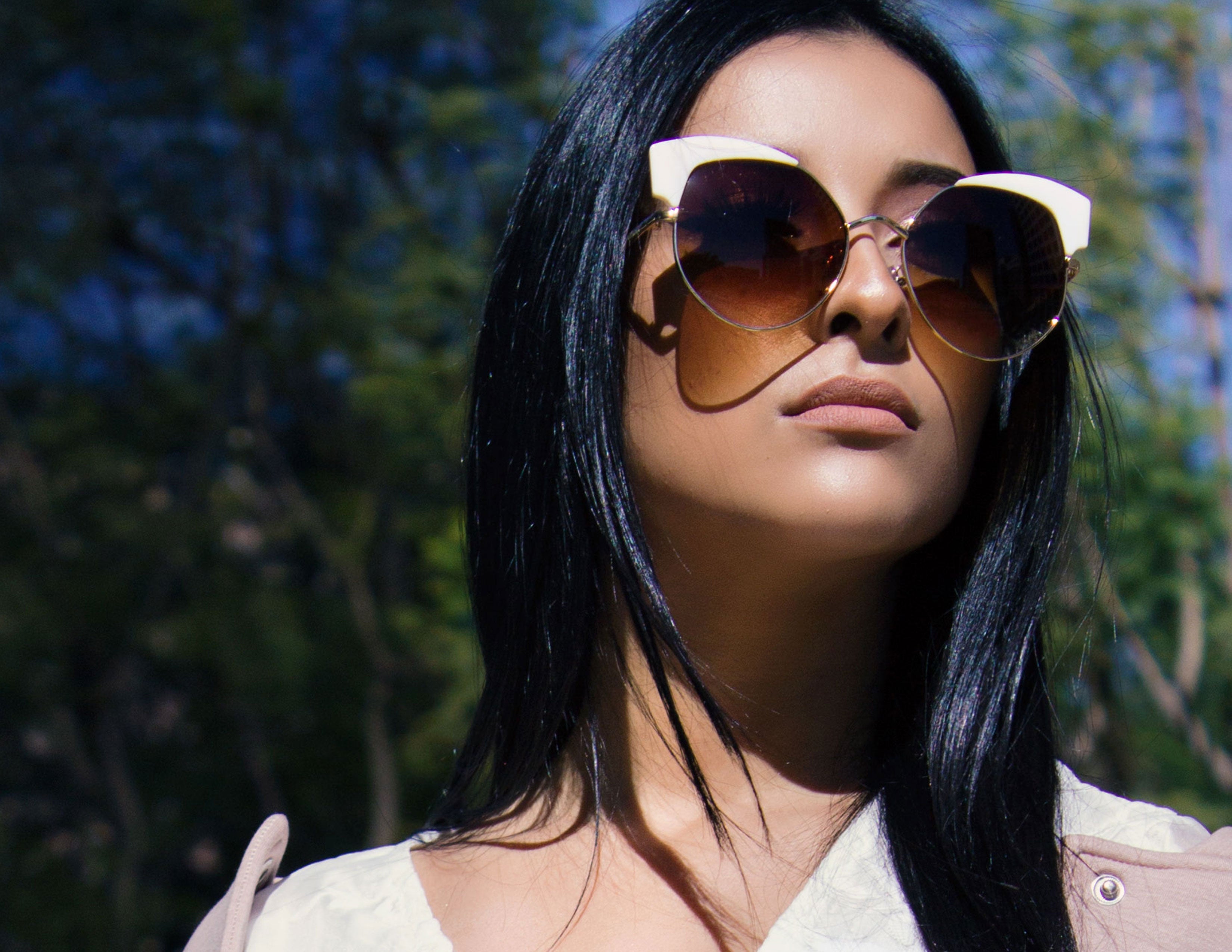 VANE SUNGLASSES- WHITE - Blue District
