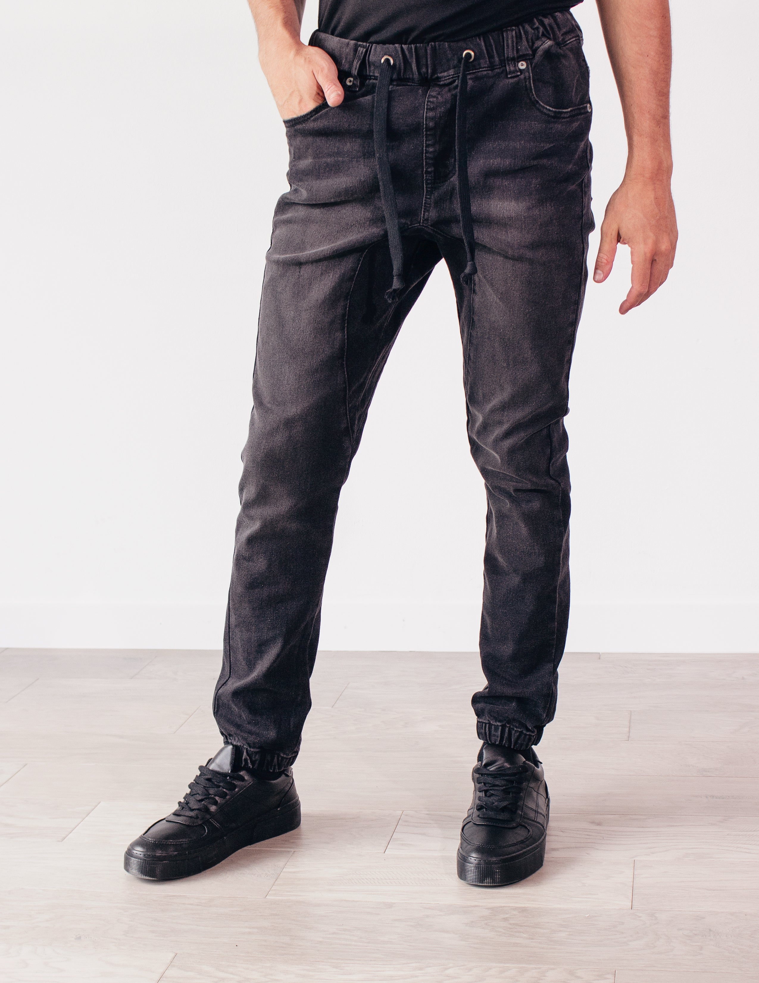 ACUTE DENIM JOGGERS- SHADOW